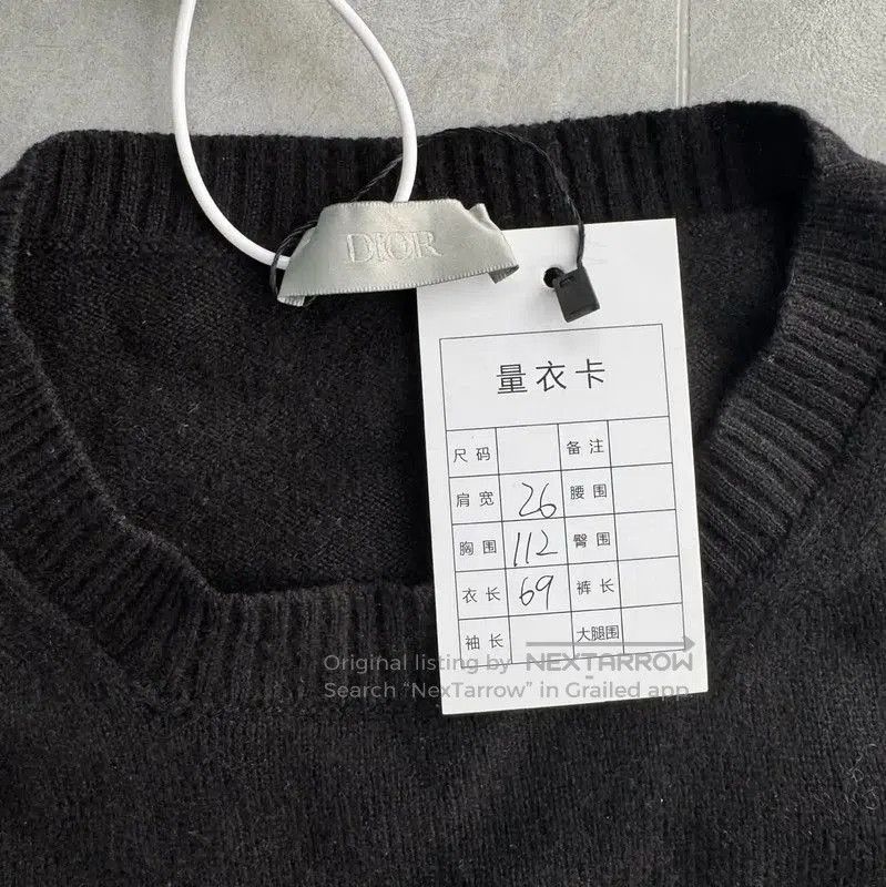 Dior Dior Black Women's Pullover Sweater . Size M / US 6-8 / IT 42-44 - 3 Thumbnail