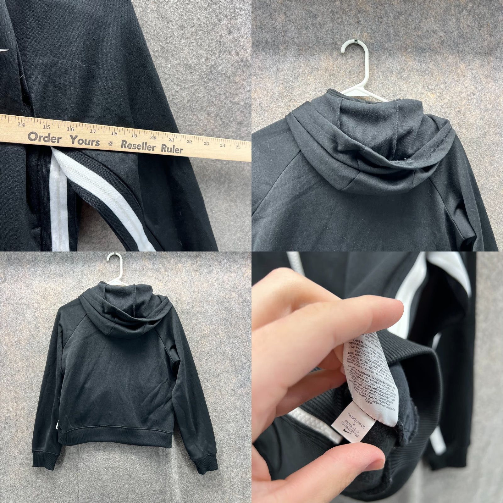 Nike VINTAGE Nike Sweater Women Small Full Zip Hoodie Jacket Swoosh VTG Black | Logo Fleece Hooded Short description kept? Size S / US 4 / IT 40 - 8 Thumbnail