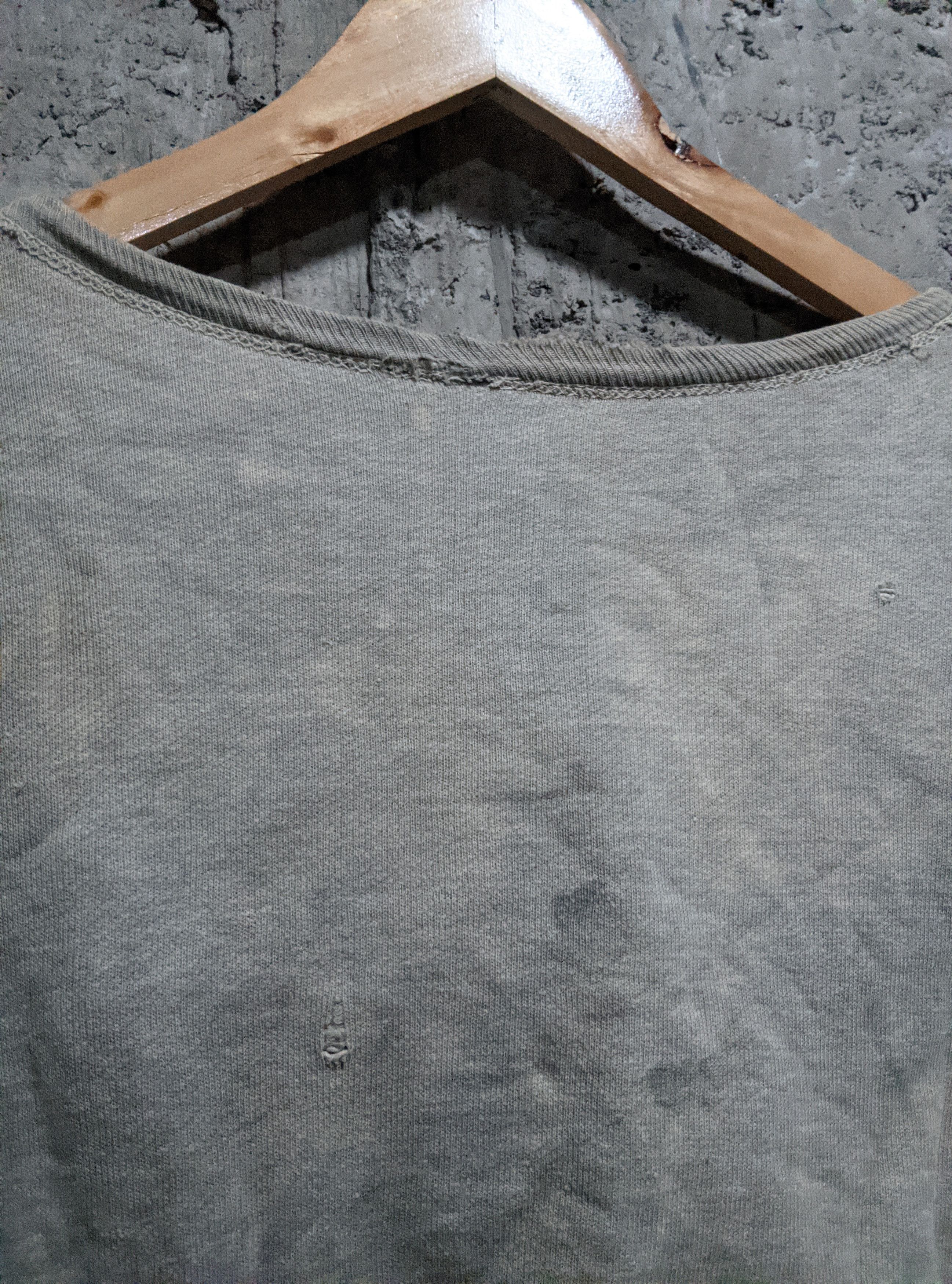 Vintage Vintage 40s destroyed single v sweatshirt afterhood Size US L / EU 52-54 / 3 - 12 Thumbnail
