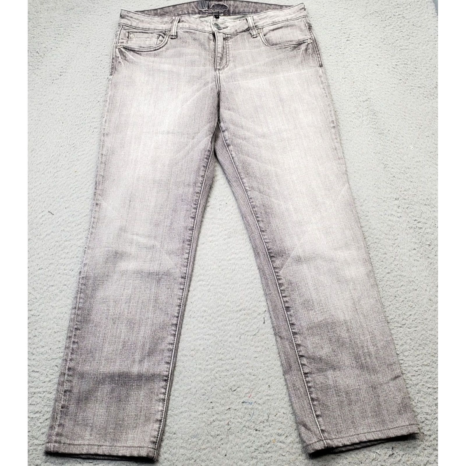 Vintage KUT from the Kloth Jeans Womens 12 Size Multi Denim Stretch Cotton Straight Leg Size 34" / US 12 / IT 48 - 2 Thumbnail