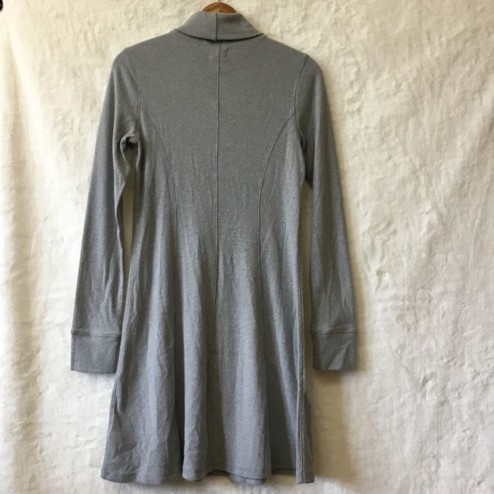 Other UpWest Gray Cozy Rib Long Sleeve Turtleneck Dress Size M / US 6-8 / IT 42-44 - 9 Thumbnail