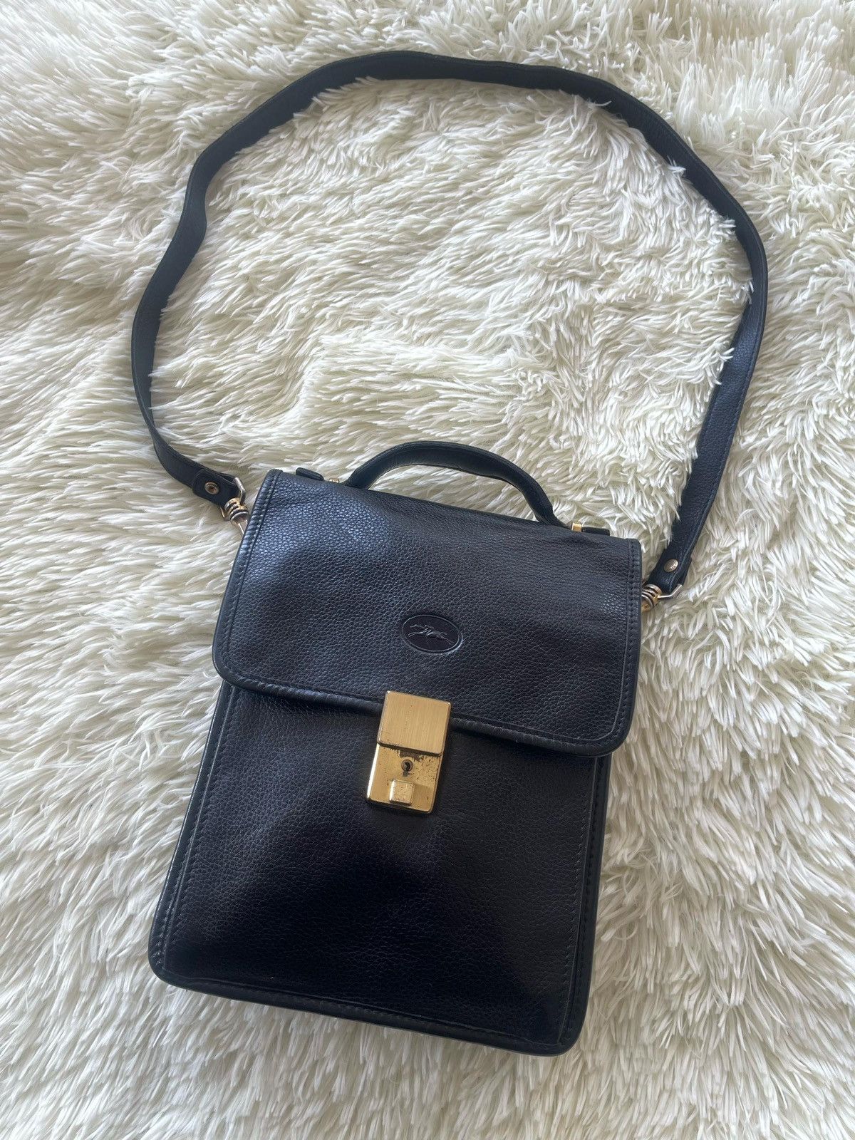 Leather × Longchamp × Vintage Vintage Longchamp Sling Shoulder Bag Size ONE SIZE - 9 Thumbnail