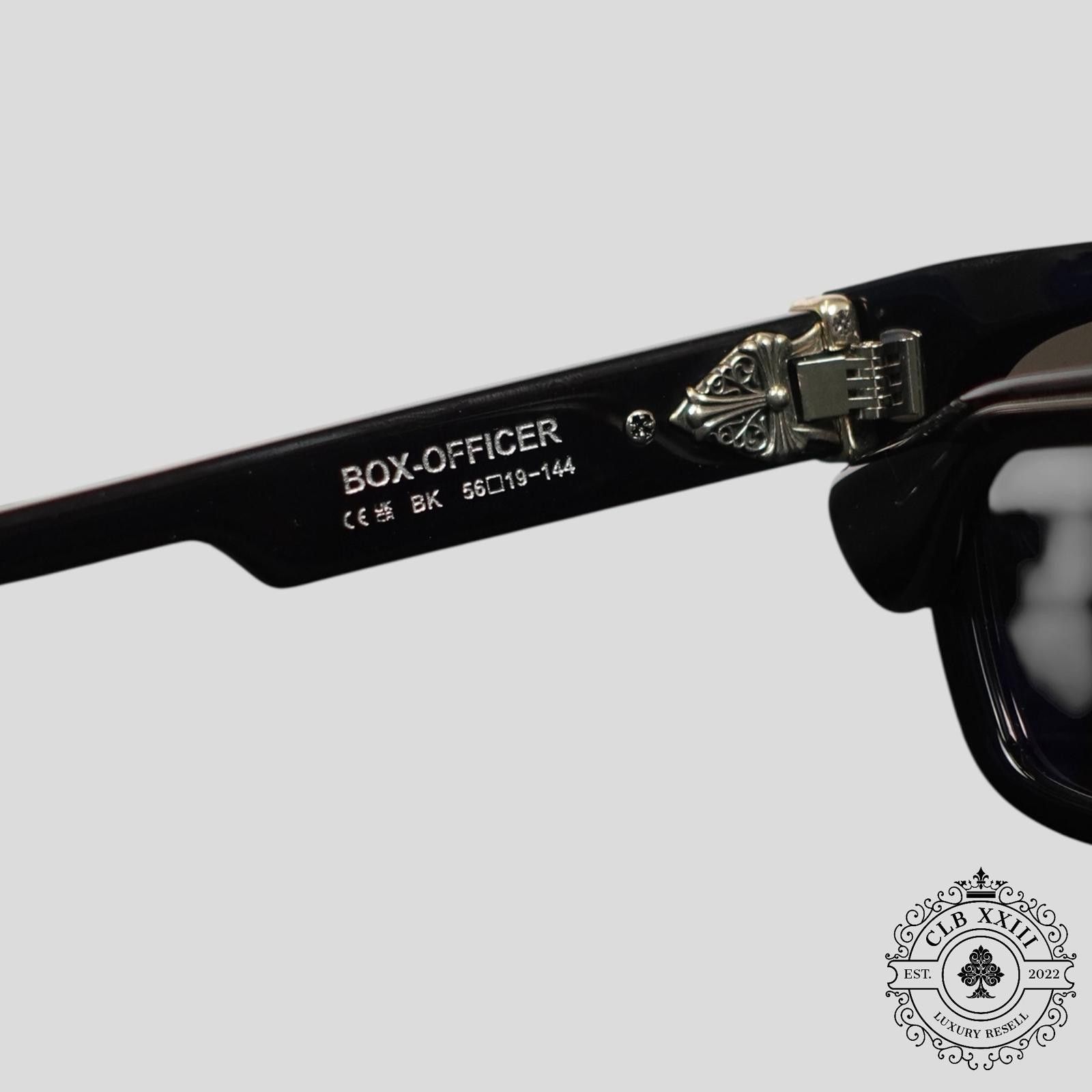 Chrome Hearts Chrome Hearts Box Officer Sunglasses in Black Size ONE SIZE - 5 Thumbnail