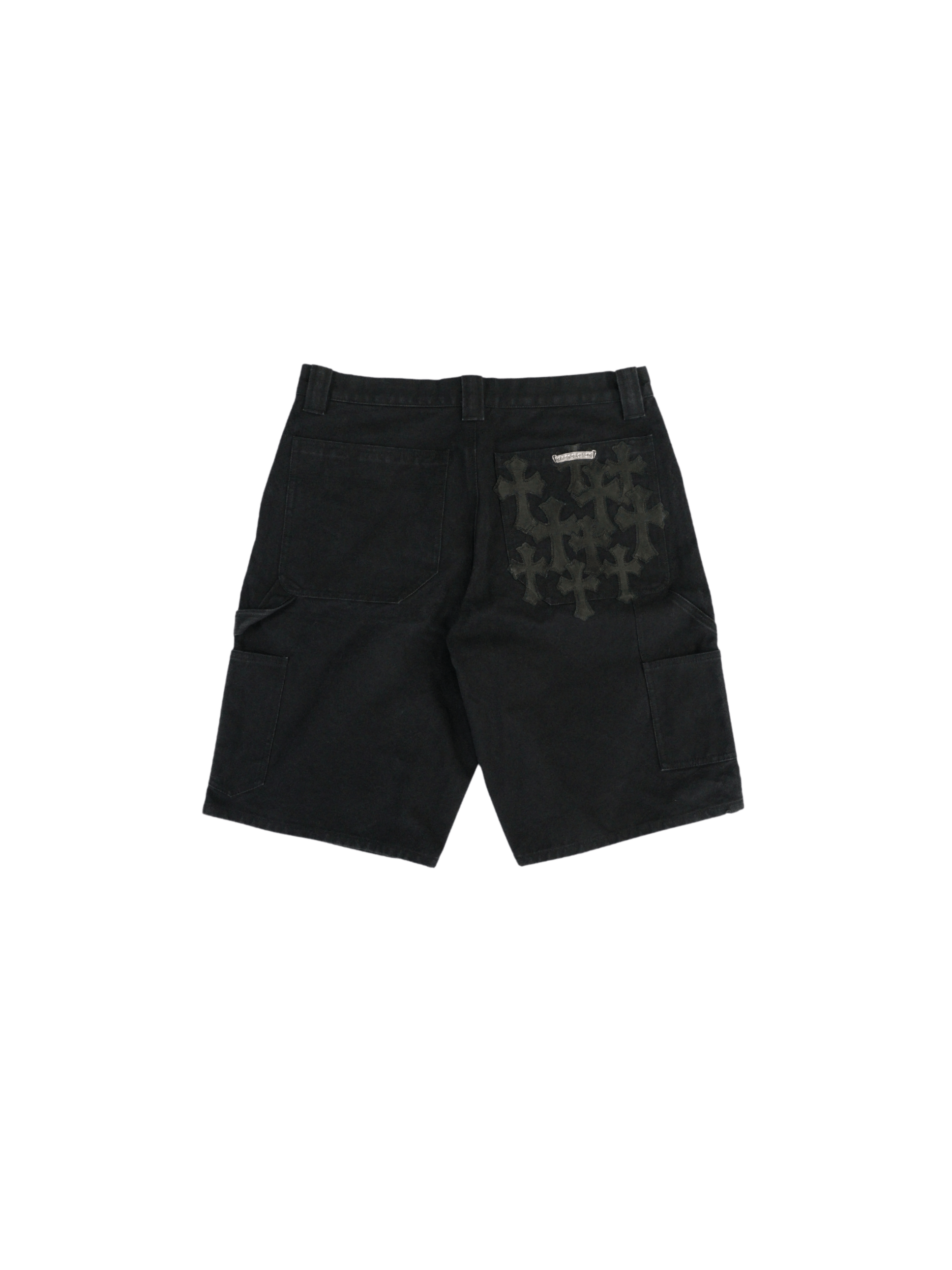 Chrome Hearts Cross Patch Double Knee Shorts