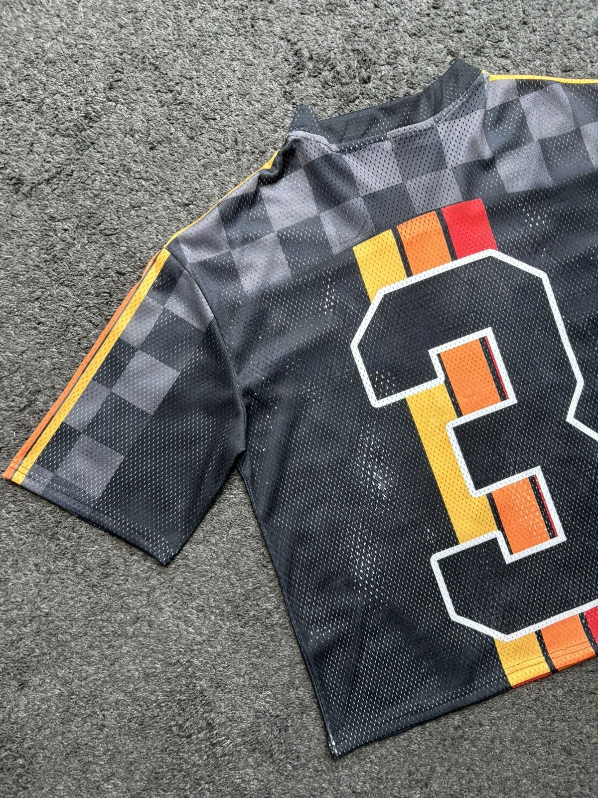 Japanese Brand Vintage oversize number 3 racing black red football jersey Size US L / EU 52-54 / 3 - 13 Thumbnail