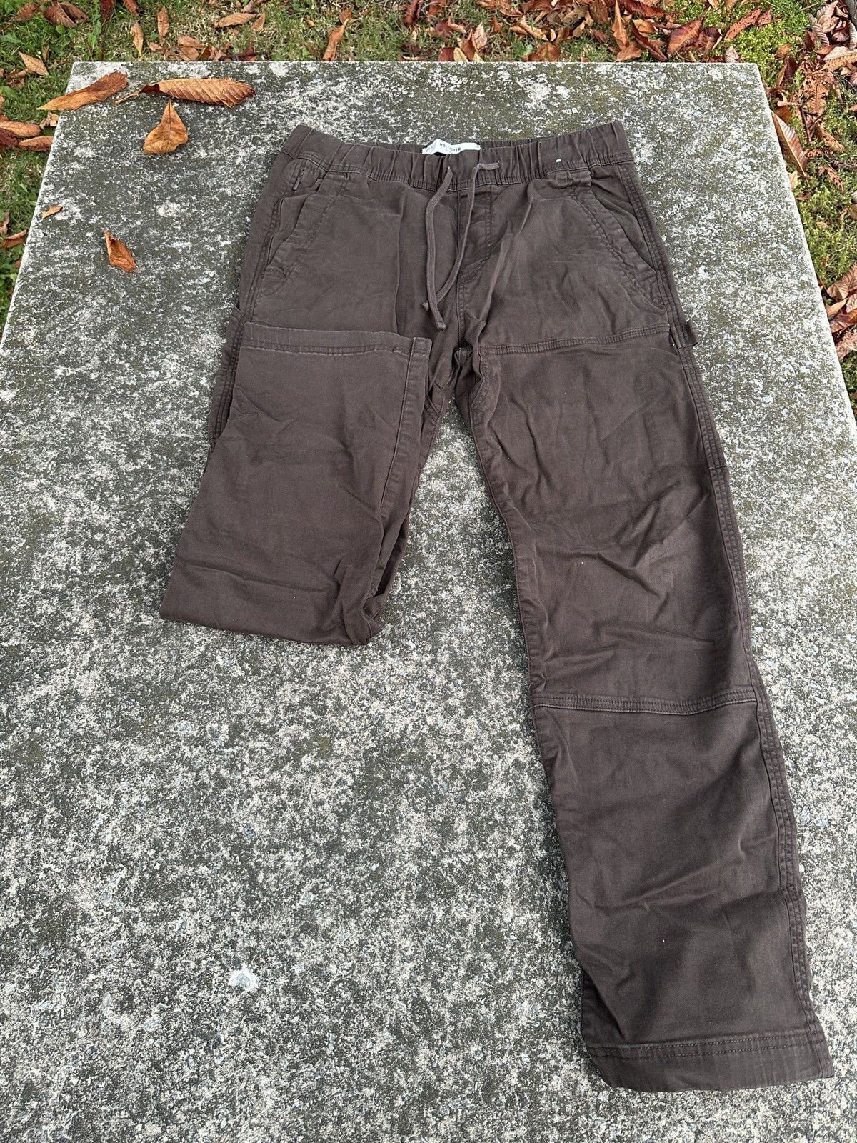 Hollister Brown Hollister Lightweight Straight Fit Cargo Pants Size US 32 / EU 48 - 1 Thumbnail
