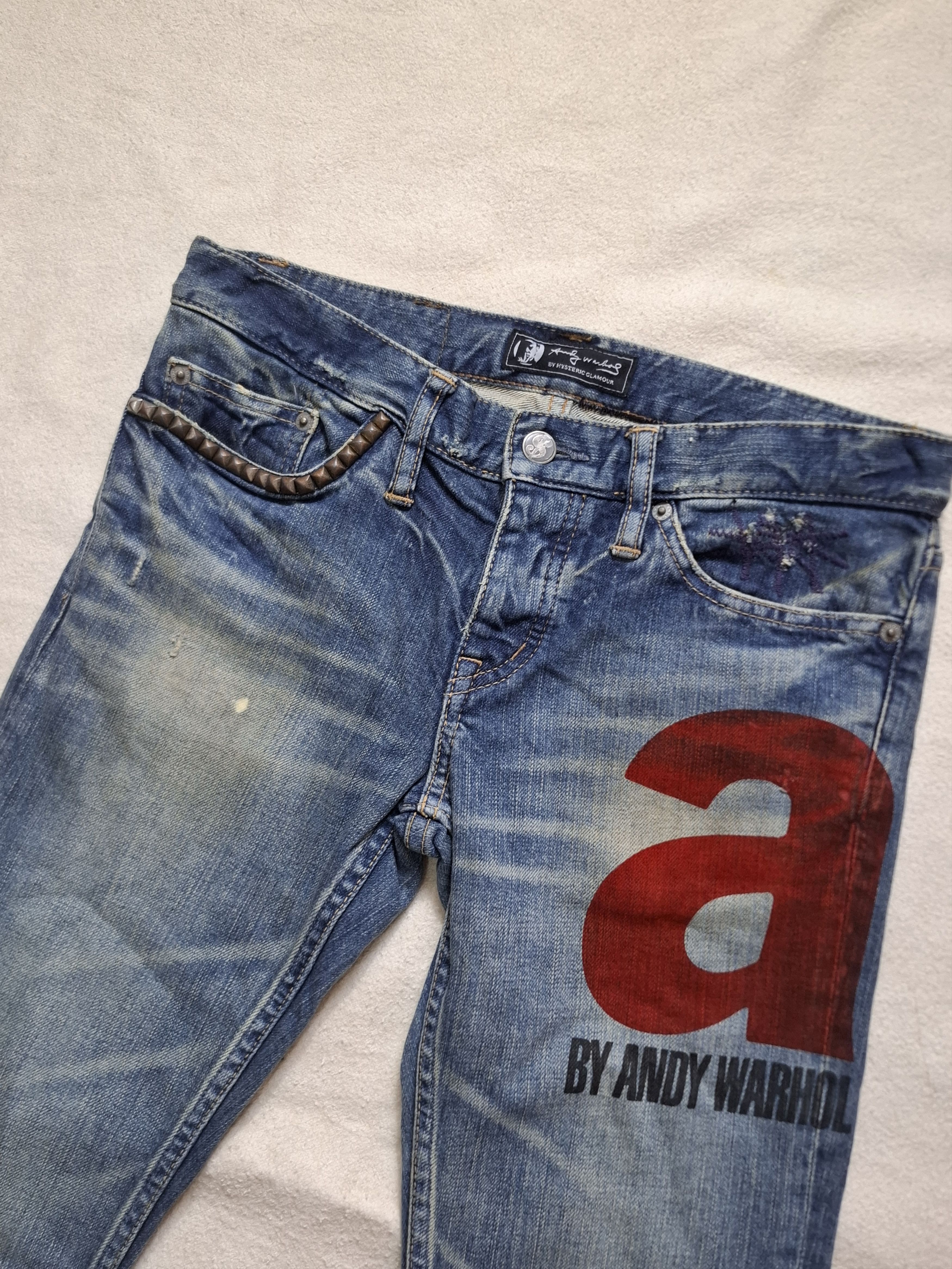 Hysteric Glamour Hysteric Glamour x Andy Warhol Washed Denim Slim Jeans Size 28" / US 6 / IT 42 - 3 Thumbnail