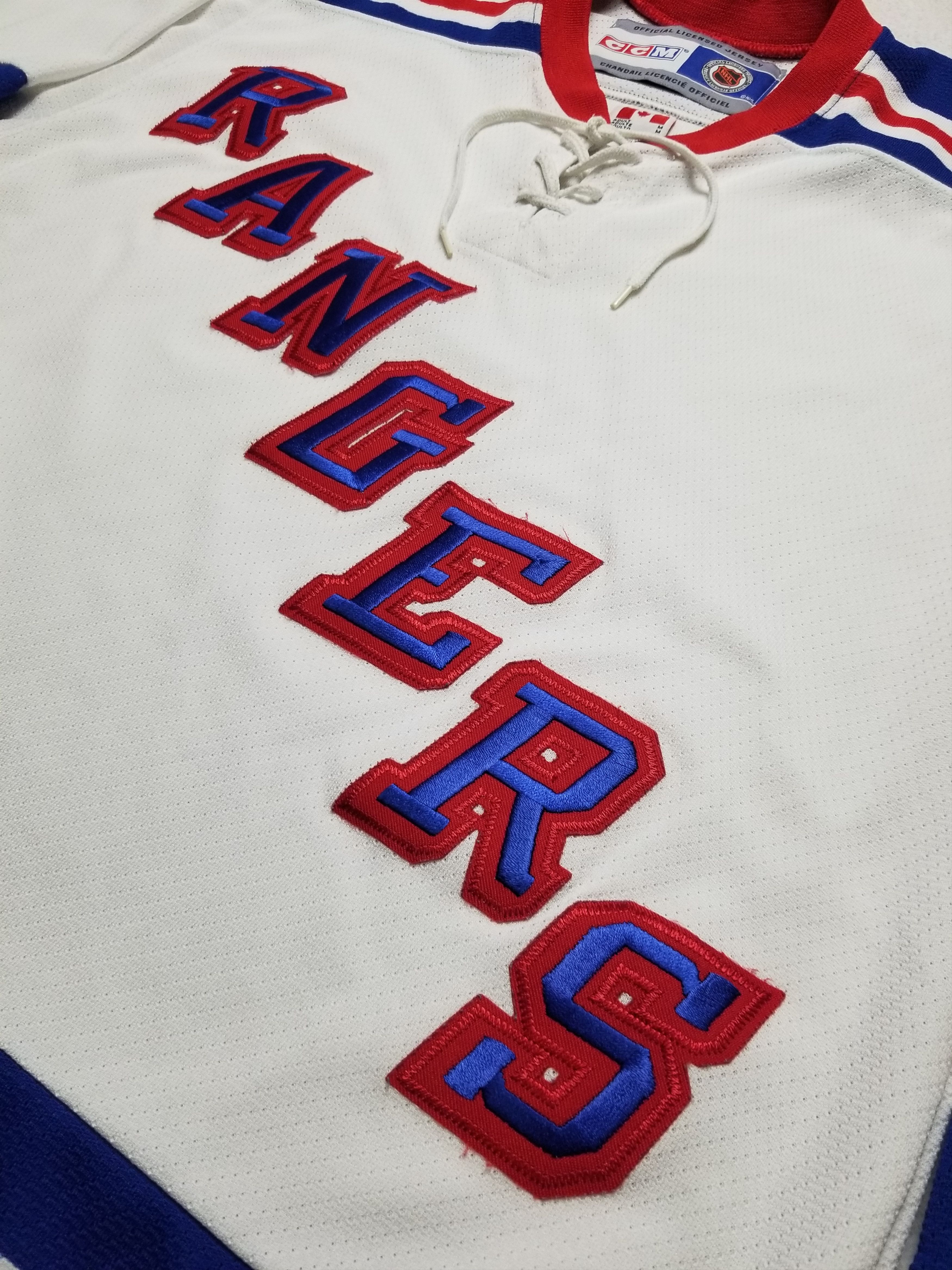 Ccm Vintage 90s New York Rangers CCM Hockey NHL Blank Jersey Size US M / EU 48-50 / 2 - 10 Thumbnail