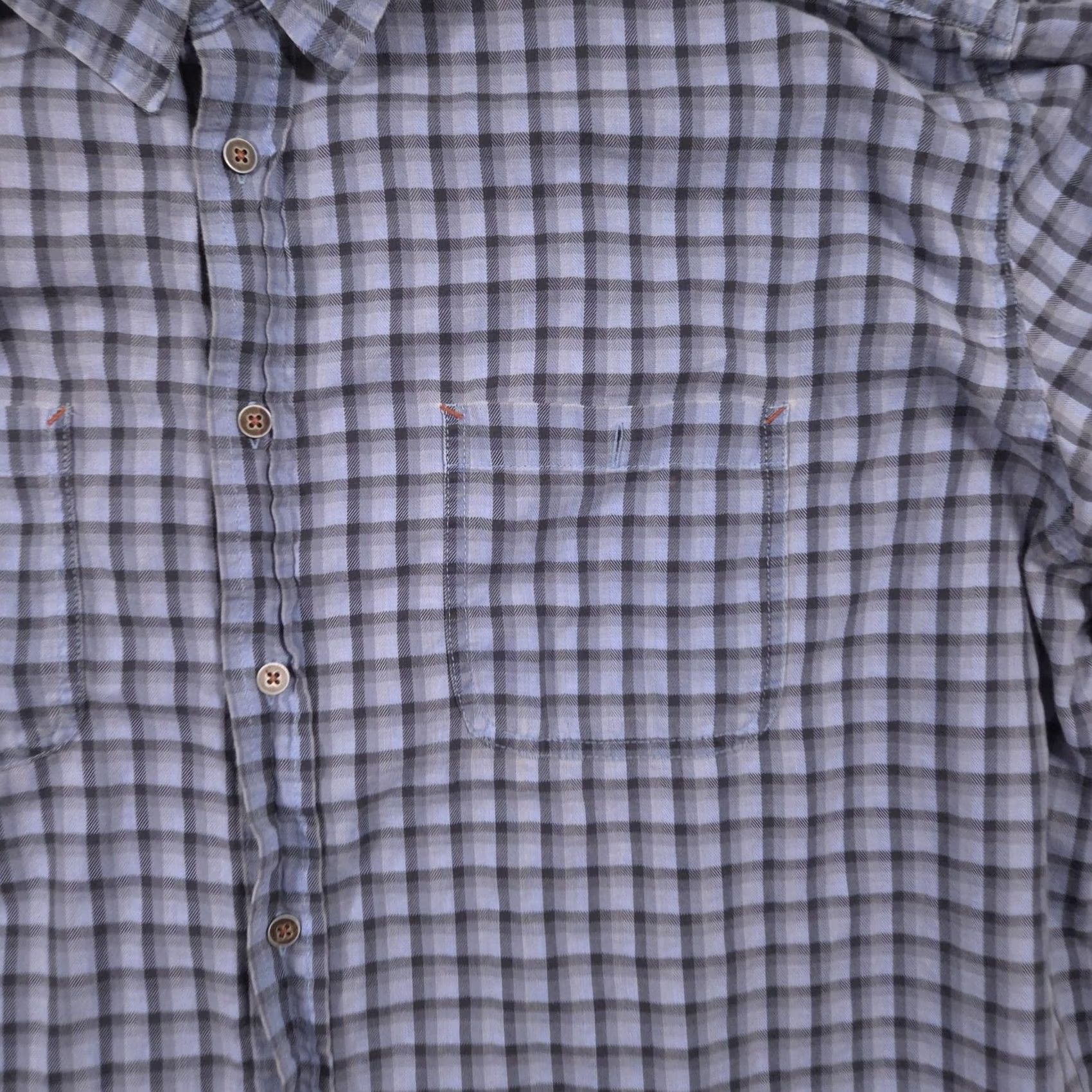 The Territory Ahead Territory Ahead Shirt Mens XLT Blue Check Button Front Long Sleeve Casual Size US XL / EU 56 / 4 - 3 Thumbnail