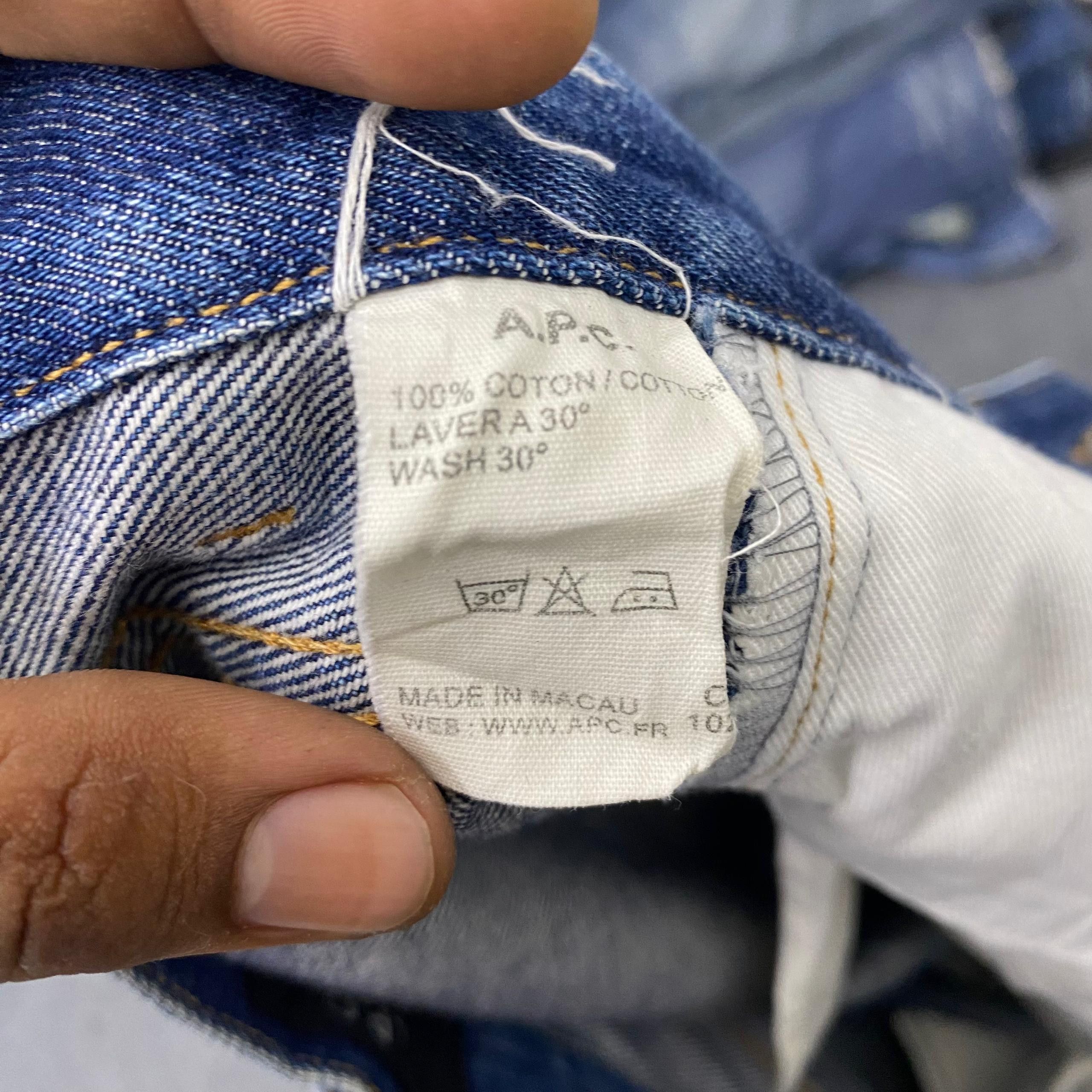 A.P.C. 💥Best Offer💥Vintage Apc Distressed Denim Size US 31 - 14 Thumbnail