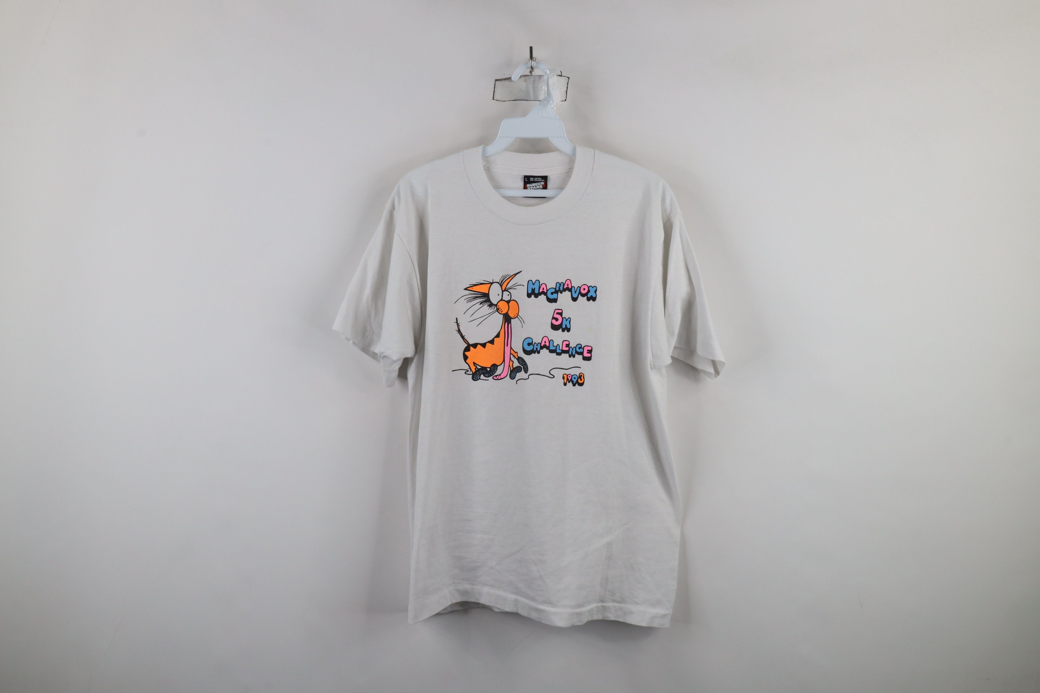 Vintage Vintage 90s Magnavox 5k Challenge Road Race Running T-Shirt Size US L / EU 52-54 / 3 - 1 Thumbnail