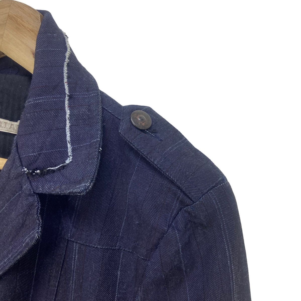 Imperial Nice Italian Design Imperial Distressed Denim Jacket Size L / US 10 / IT 46 - 12 Thumbnail