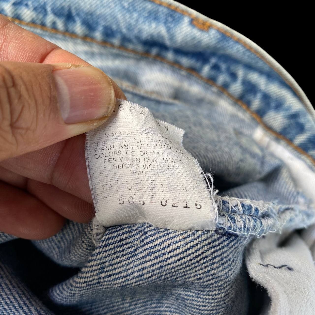 Levi's Vintage Clothing VINTAGE LEVI’S 505 MUDWASH - 90s USA 553 BUTTON STAMP W33 Size US 33 - 9 Thumbnail
