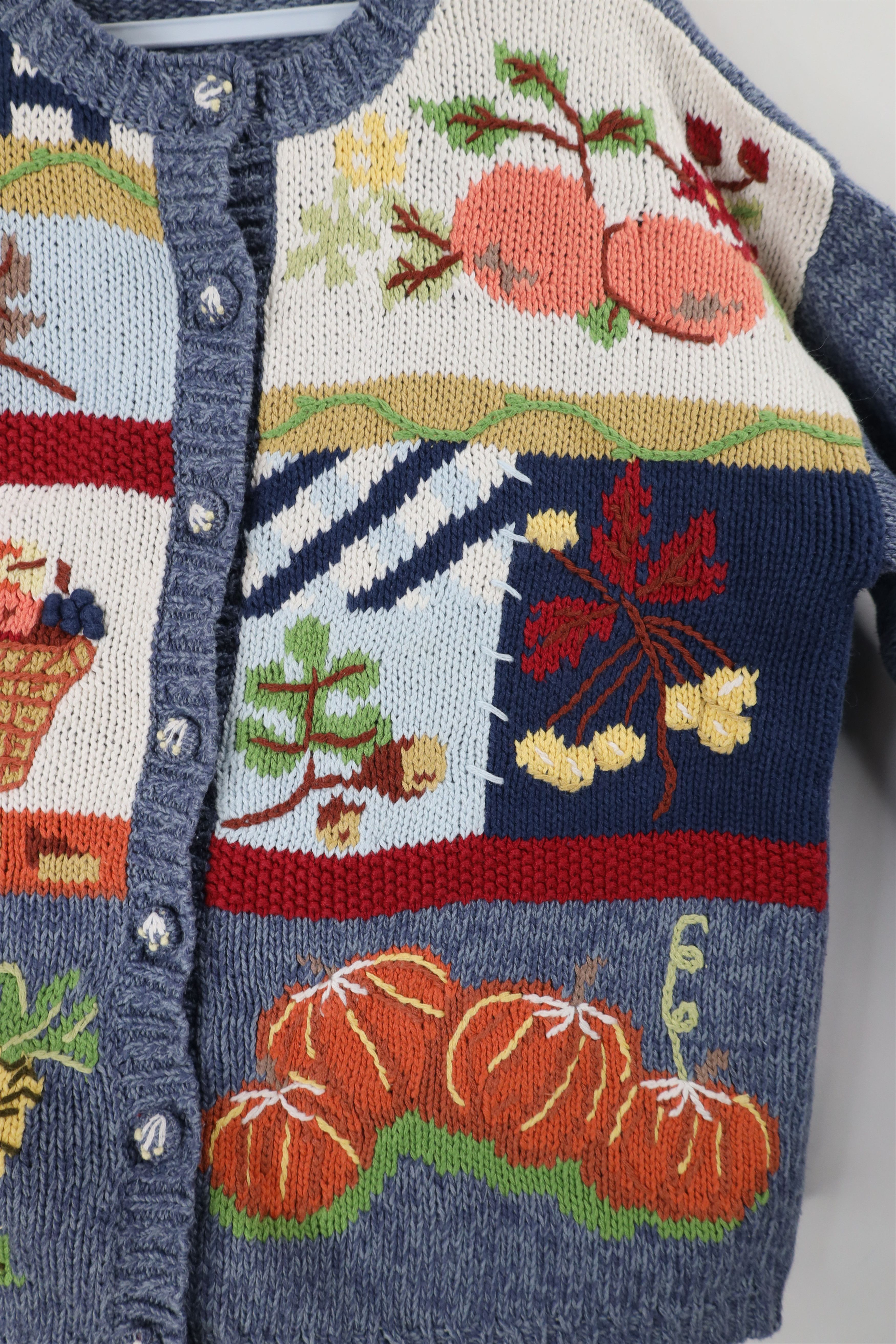 Vintage Vintage 90s Streetwear All Over Print Cardigan Sweater Size XL / US 12-14 / IT 48-50 - 5 Thumbnail