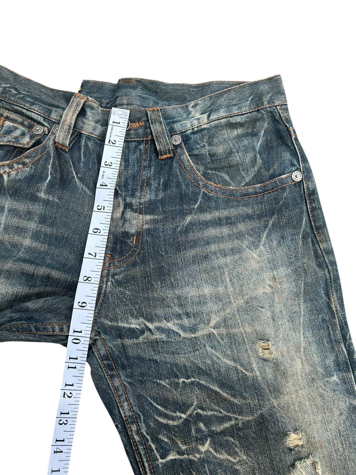 Kapital FLARE Antful Jeans Japanese Distressed Dirty Denim Jeans Size US 32 / EU 48 - 21 Thumbnail