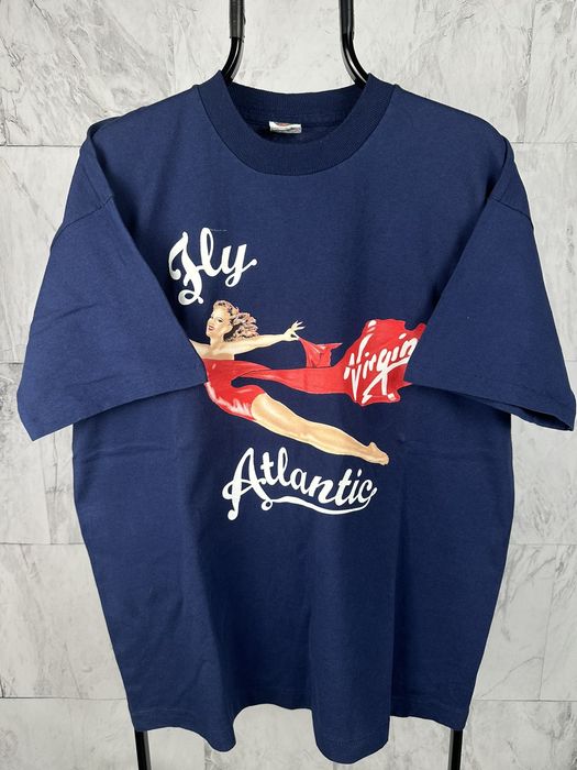 Vintage Vintage 90s Fly Virgin Atlantic Princess Diana T Shirt Tee