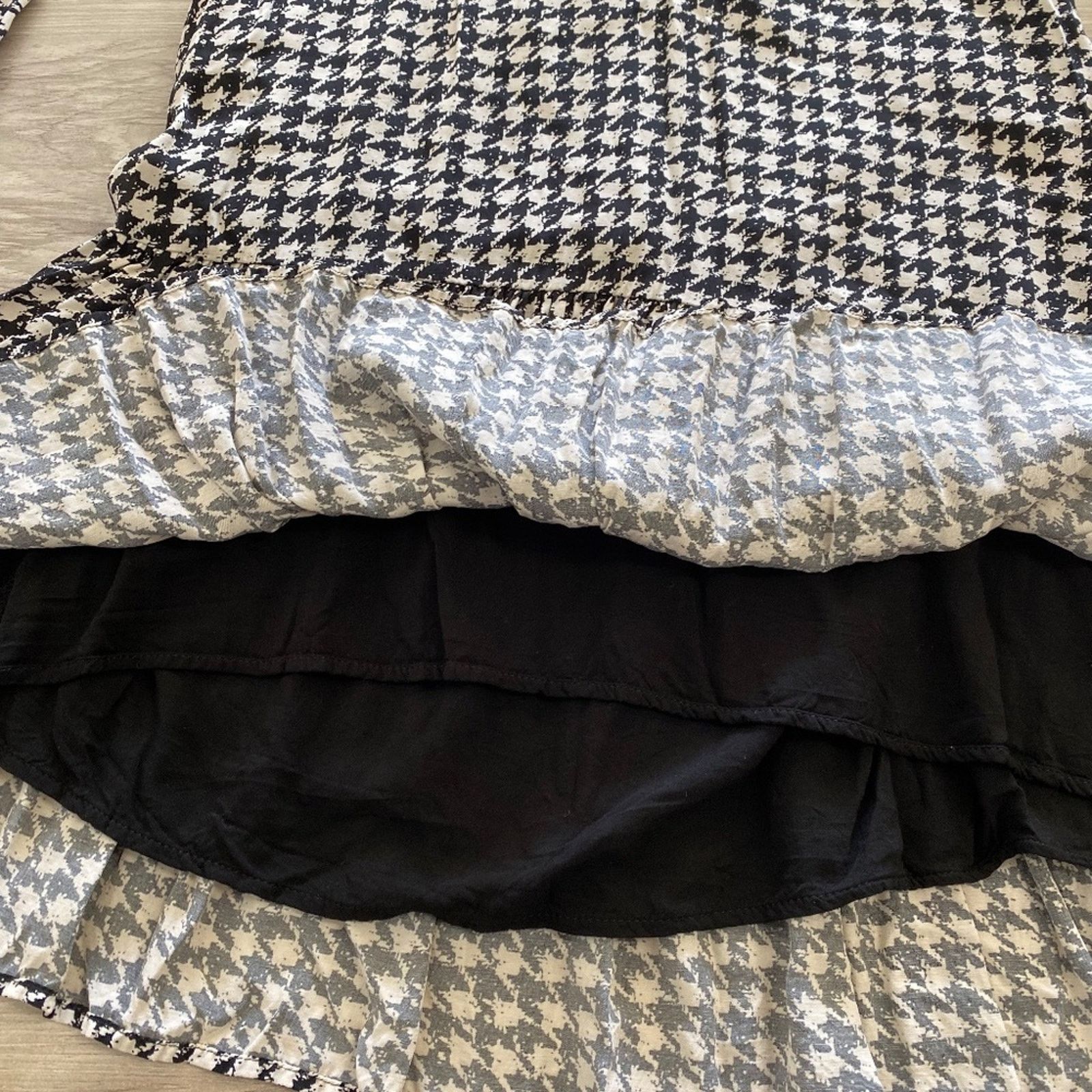 Anthropologie Anthropologie Maeve Sterling Houndstooth Dress - XXSP Size XXS / US 00 / IT 34 - 13 Thumbnail