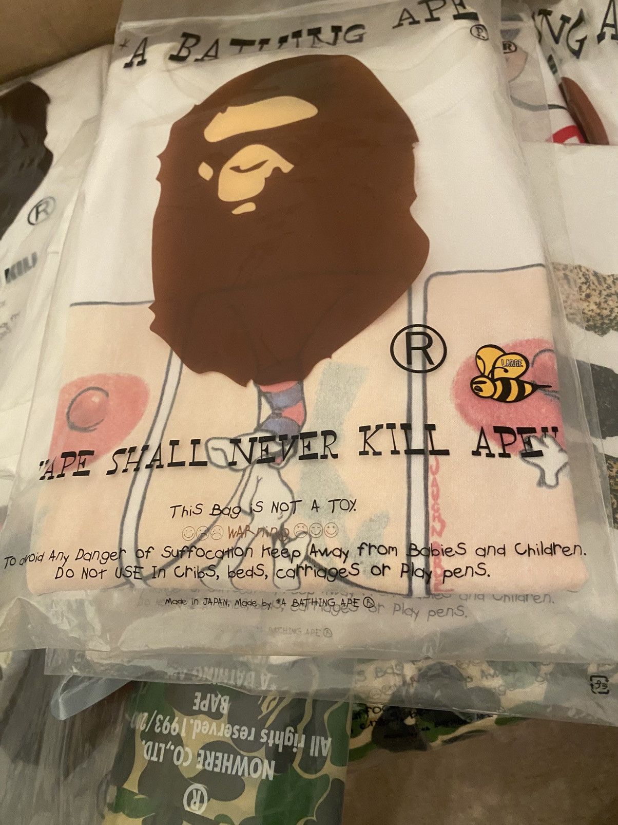 Bape 💎MINT A Bathing Ape X Answer Vaughn Bodē Tee 2003 Size US L / EU 52-54 / 3 - 1 Thumbnail