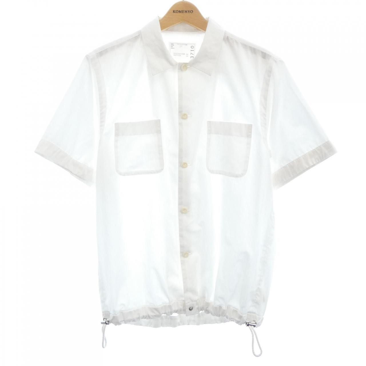 Sacai Sacai Sacai Short Sleeve Shirt Textile Tops 25-03710M DUTY FREE for USA Size ONE SIZE - 1 Thumbnail