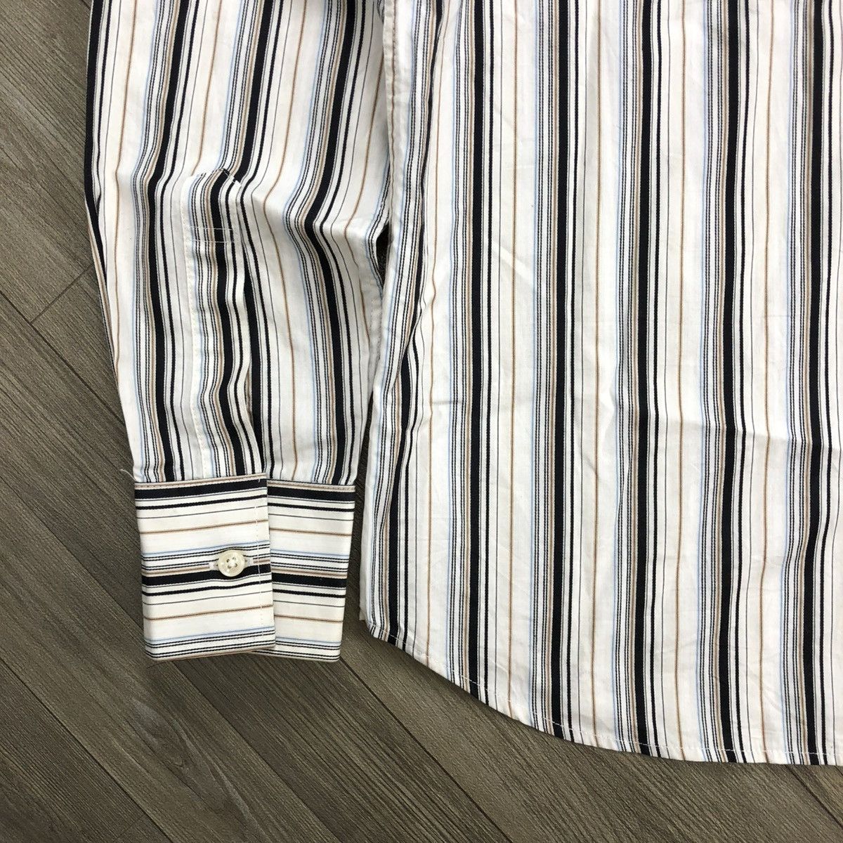 Japanese Brand × Tornado Mart 2000s Tornado Mart Japan Striped Button Up Shirt Size US M / EU 48-50 / 2 - 7 Thumbnail