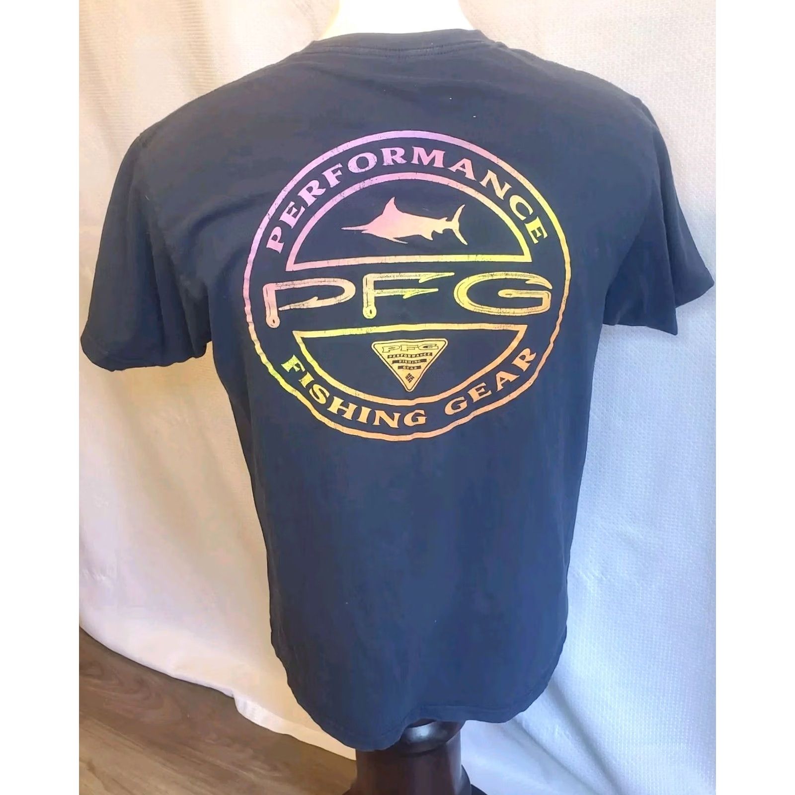 Vintage Relevant Keywords: "Columbia PFG Shirt," "Mens," "Large," "Black," "Pro Fishing," "Graphic," "Short Sleeve," "Tee. Size US L / EU 52-54 / 3 - 2 Thumbnail