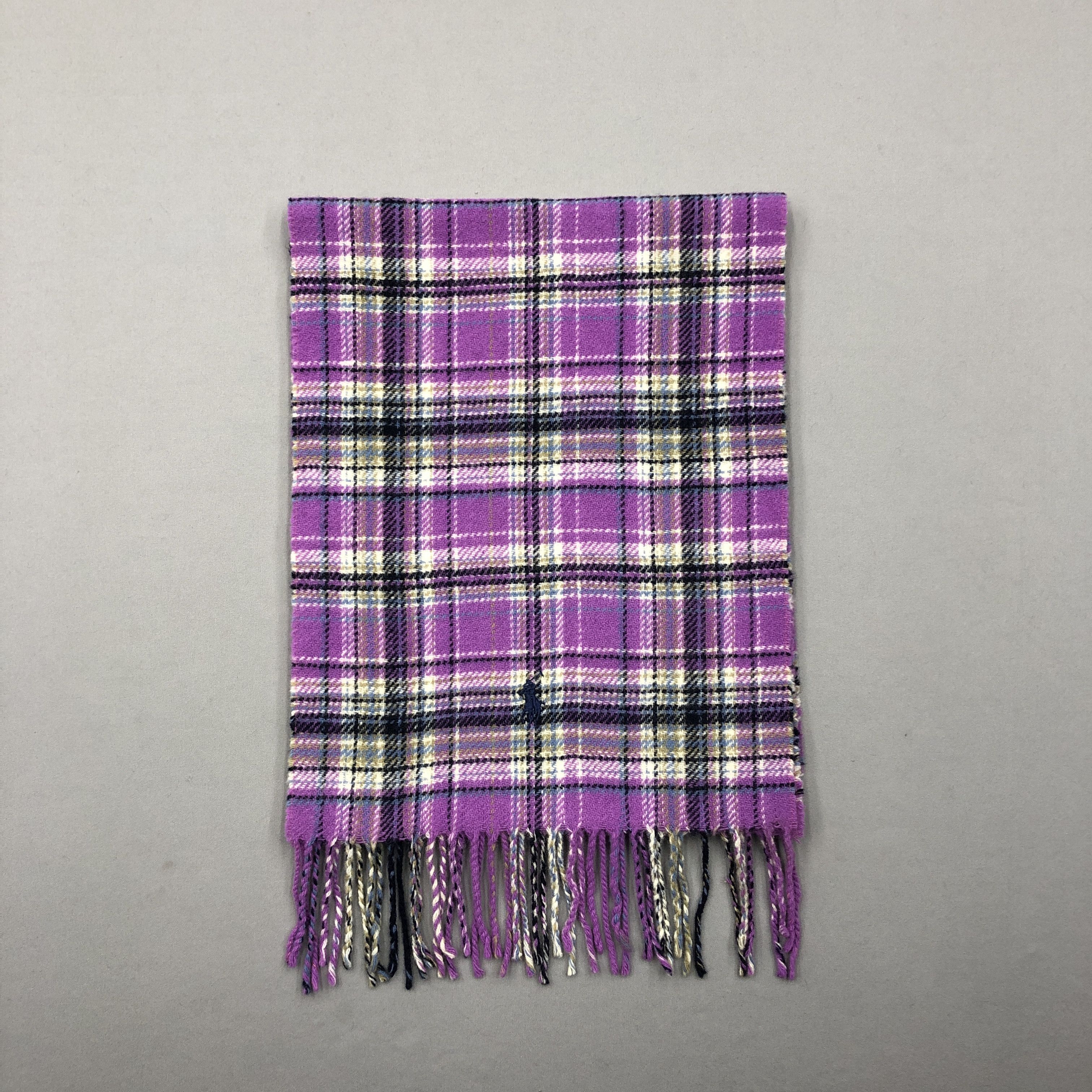 Polo Ralph Lauren Vintage Polo Ralph Lauren Scarf Muffler Wool Plaid Scarves Size ONE SIZE - 2 Thumbnail