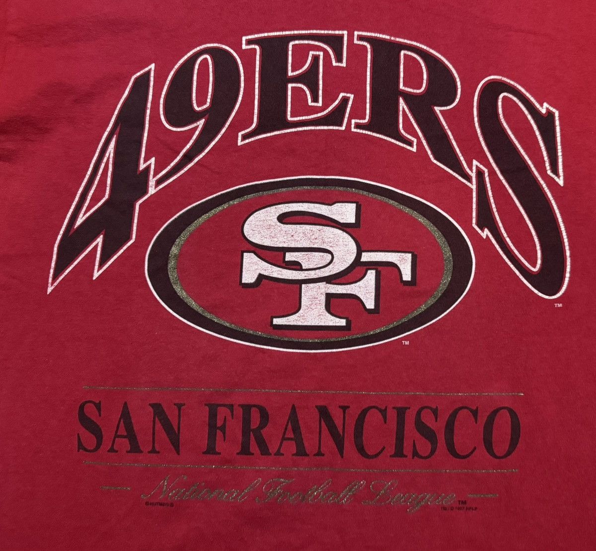 Lee Vintage 90s t shirt San Francisco 49ers Size US L / EU 52-54 / 3 - 3 Thumbnail