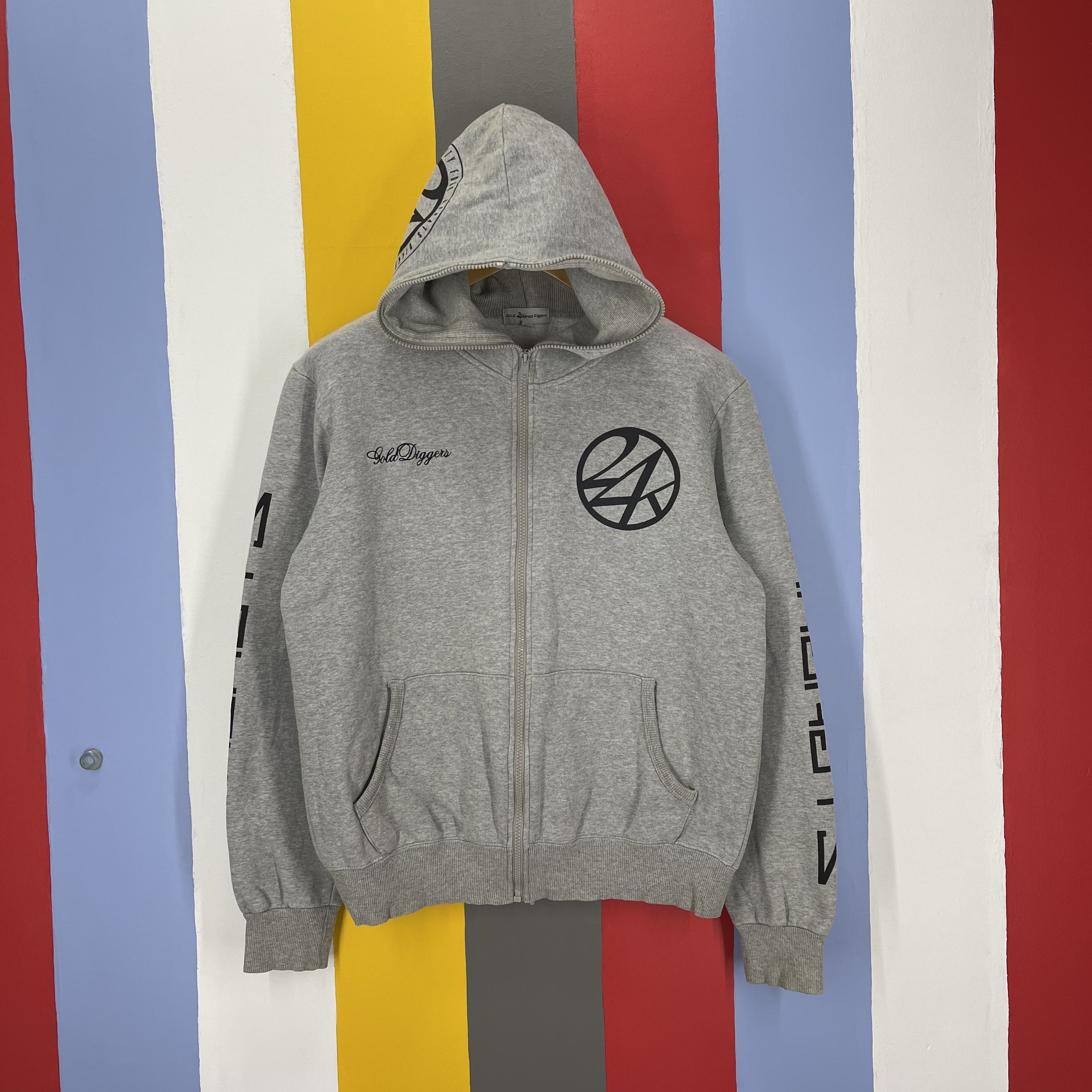 Japanese Brand 24 KARAT GOLD DIGGERS Zipper Hoodie #1294/AS Size US M / EU 48-50 / 2 - 3 Thumbnail