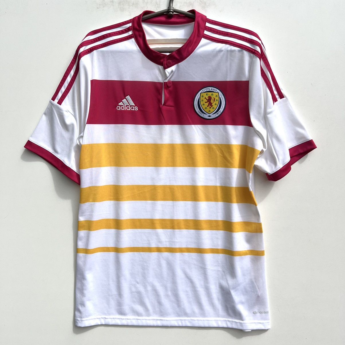 Adidas Scotland Jersey 2014 2015 T Shirt Soccer Adidas Size US L / EU 52-54 / 3 - 1 Thumbnail
