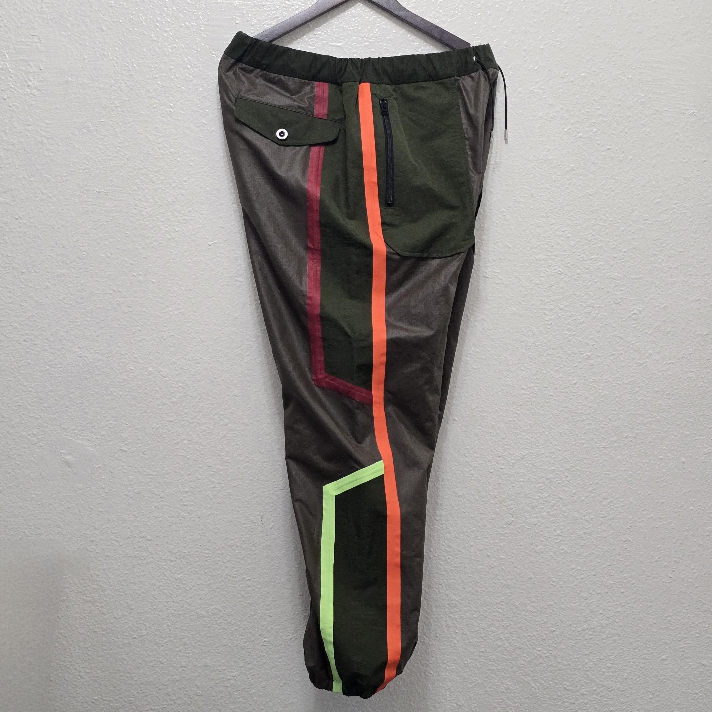 CLOT × Nike × Sacai Olive green joggers Size US 34 / EU 50 - 8 Thumbnail
