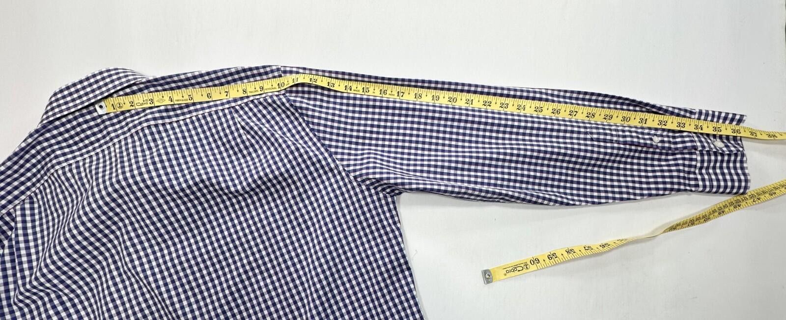 J.Crew J Crew Check Slim Performance Button Up Blue Mens XL Size US XL / EU 56 / 4 - 4 Thumbnail