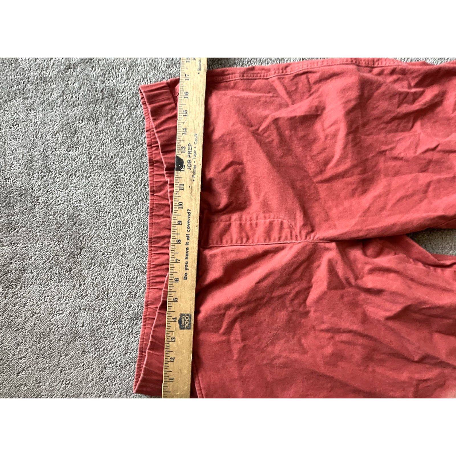Lands' End Lands' End Solid 2-Pocket Pull On Twill Pants Women 14 Coral Cotton Blend Twill Fit Regular Inseam 25 in Ankle Pockets Elastic Waist Shoes? Size 36" / US 14 / IT 50 - 8 Thumbnail