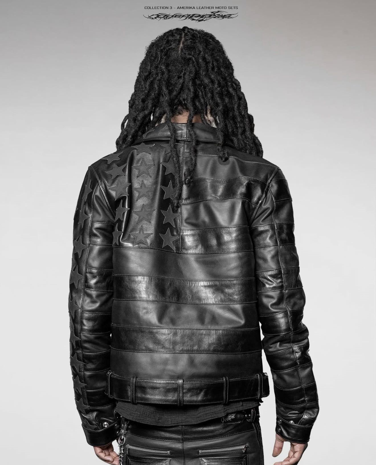 Other PHTMNE BLK AMERIKA LEATHER MOTO JACKET Size US M / EU 48-50 / 2 - 7 Thumbnail