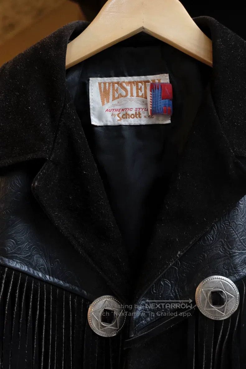 Schott Schott Fringed leather jacket Size US XS / EU 42 / 0 - 2 Thumbnail