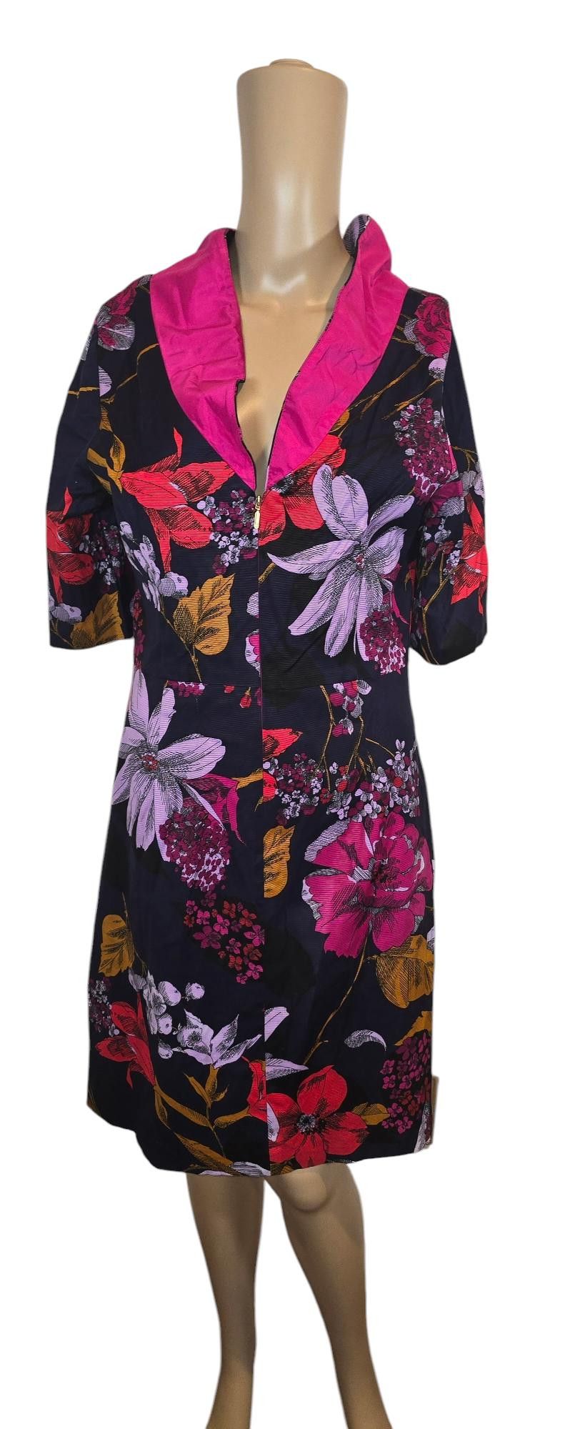 Designer Trina Turk Floral Dress Size 14 Size L / US 10 / IT 46 - 1 Thumbnail