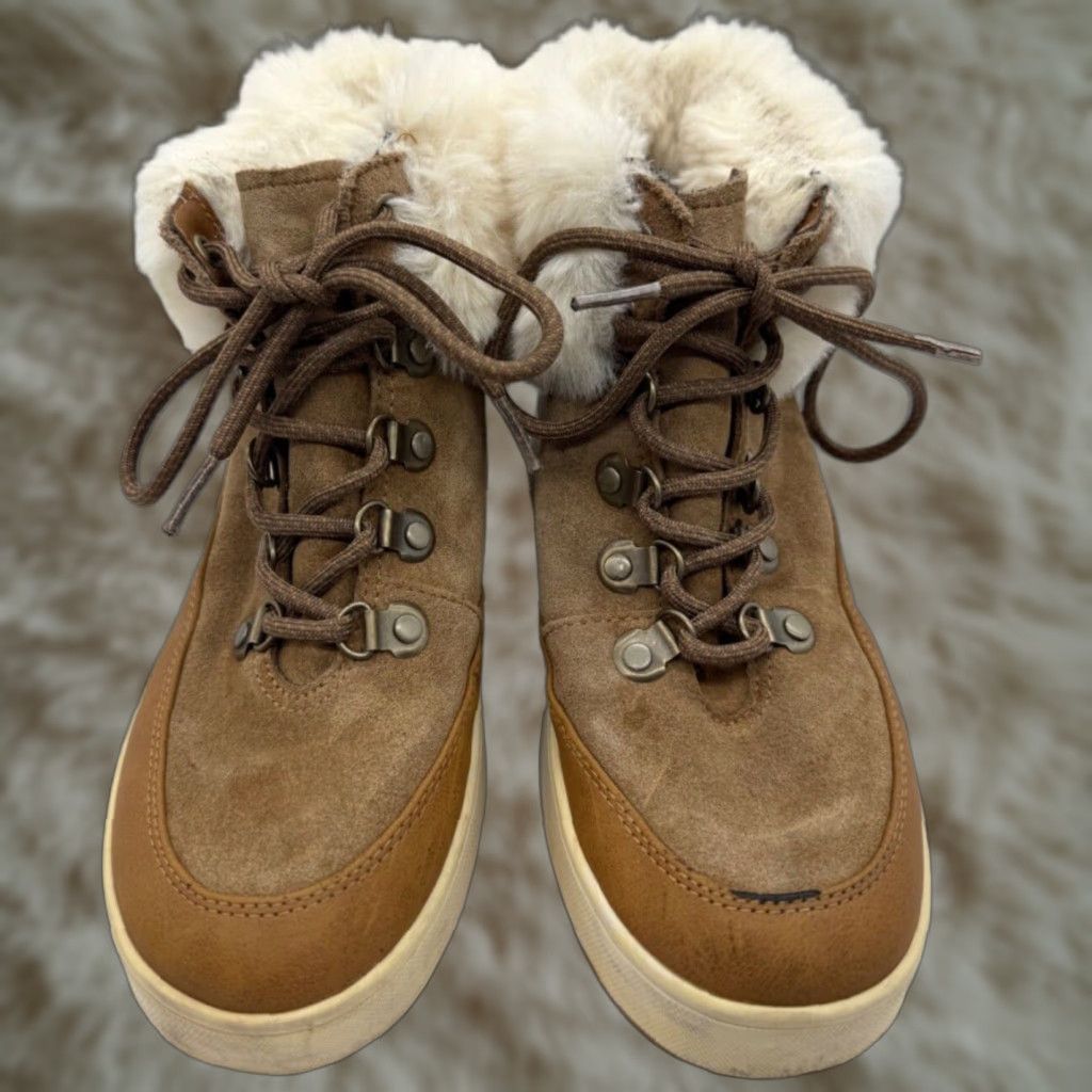 Vintage Kookaburra by Ugg Womens Tynlee Waterproof Suede Ankle Boots Size 6 Brown Size US 6 / IT 36 - 1 Thumbnail