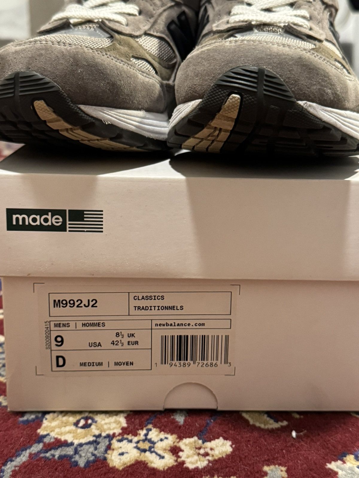 Jjjjound New Balance 992 Grey Uk New Balance X Jjjjound 992 Grey