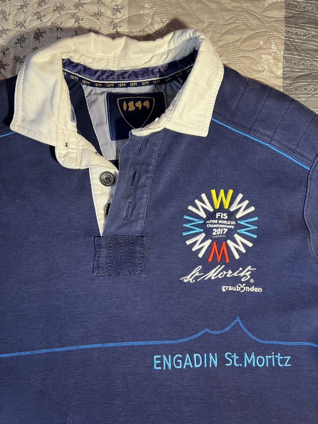 Other Men’s Polo Shirt St. Moritz Size M Navy Blue Switzerland Size US M / EU 48-50 / 2 - 3 Thumbnail