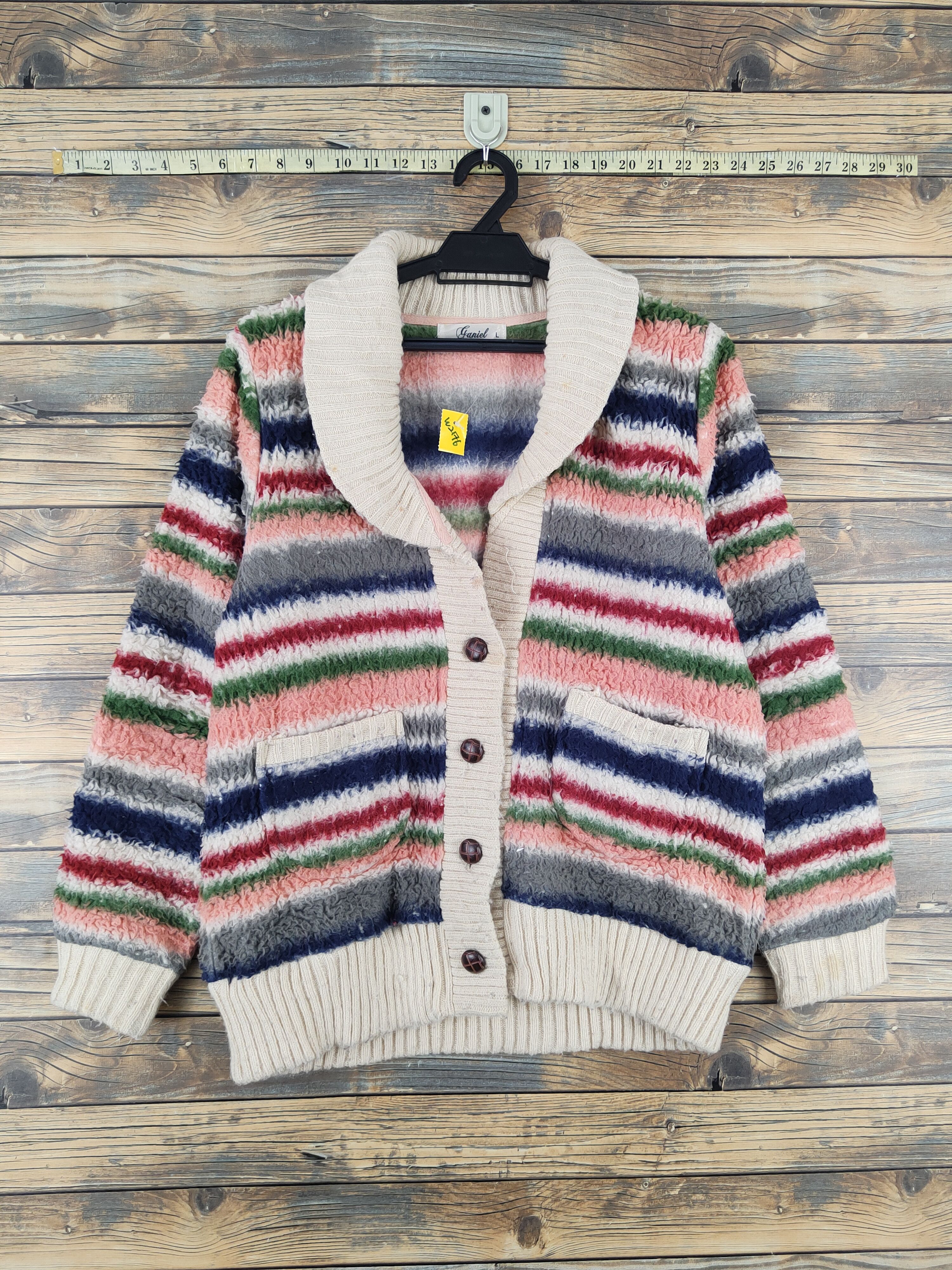 Japanese Brand Ganiel Mix Fur Faux Knitwear Sweaters #W2176 Size US S / EU 44-46 / 1 - 1 Thumbnail