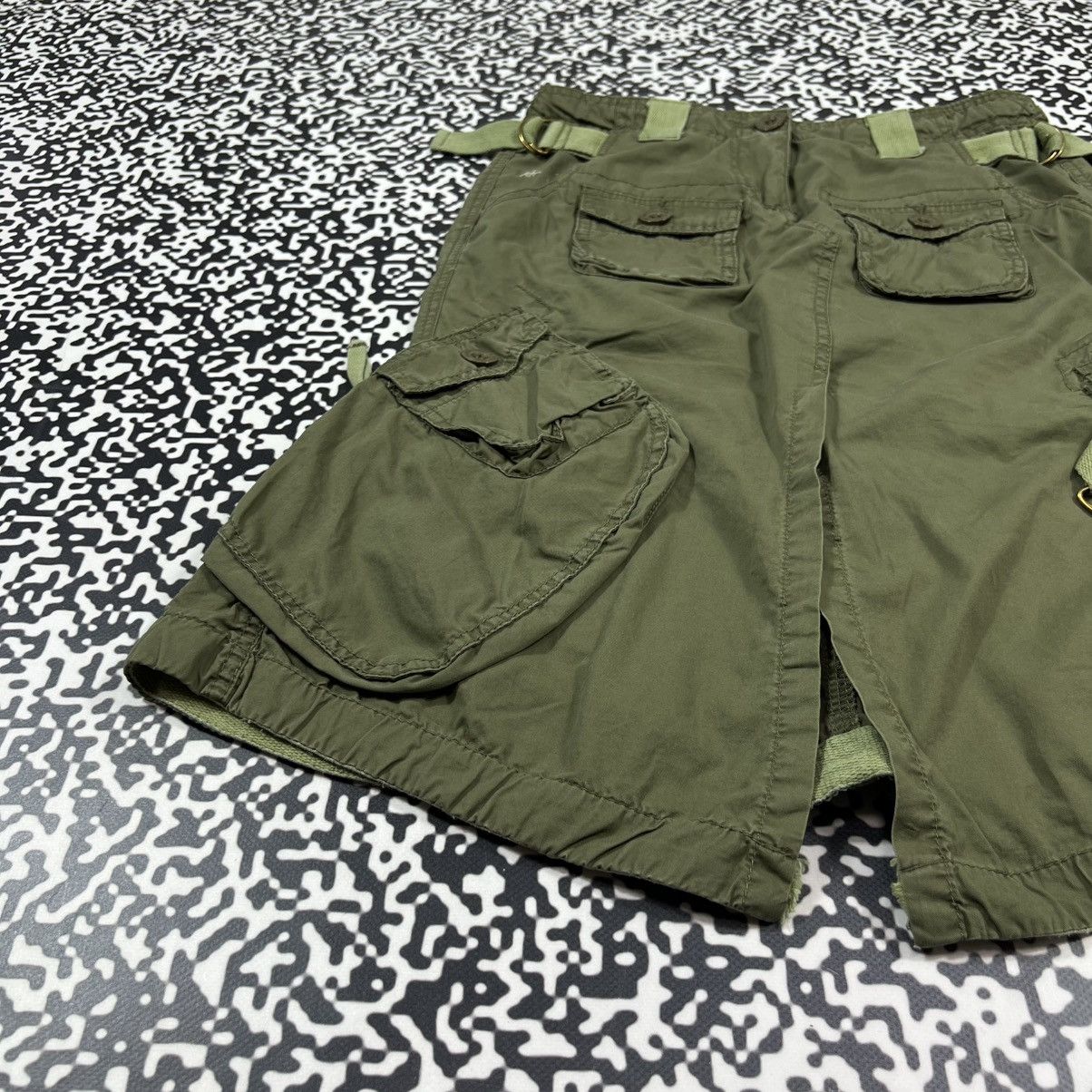 Abercrombie & Fitch Vintage Y2K Abercrombie Fitch Cargo Utility Style Skirt Size 26" / US 2 / IT 38 - 9 Thumbnail