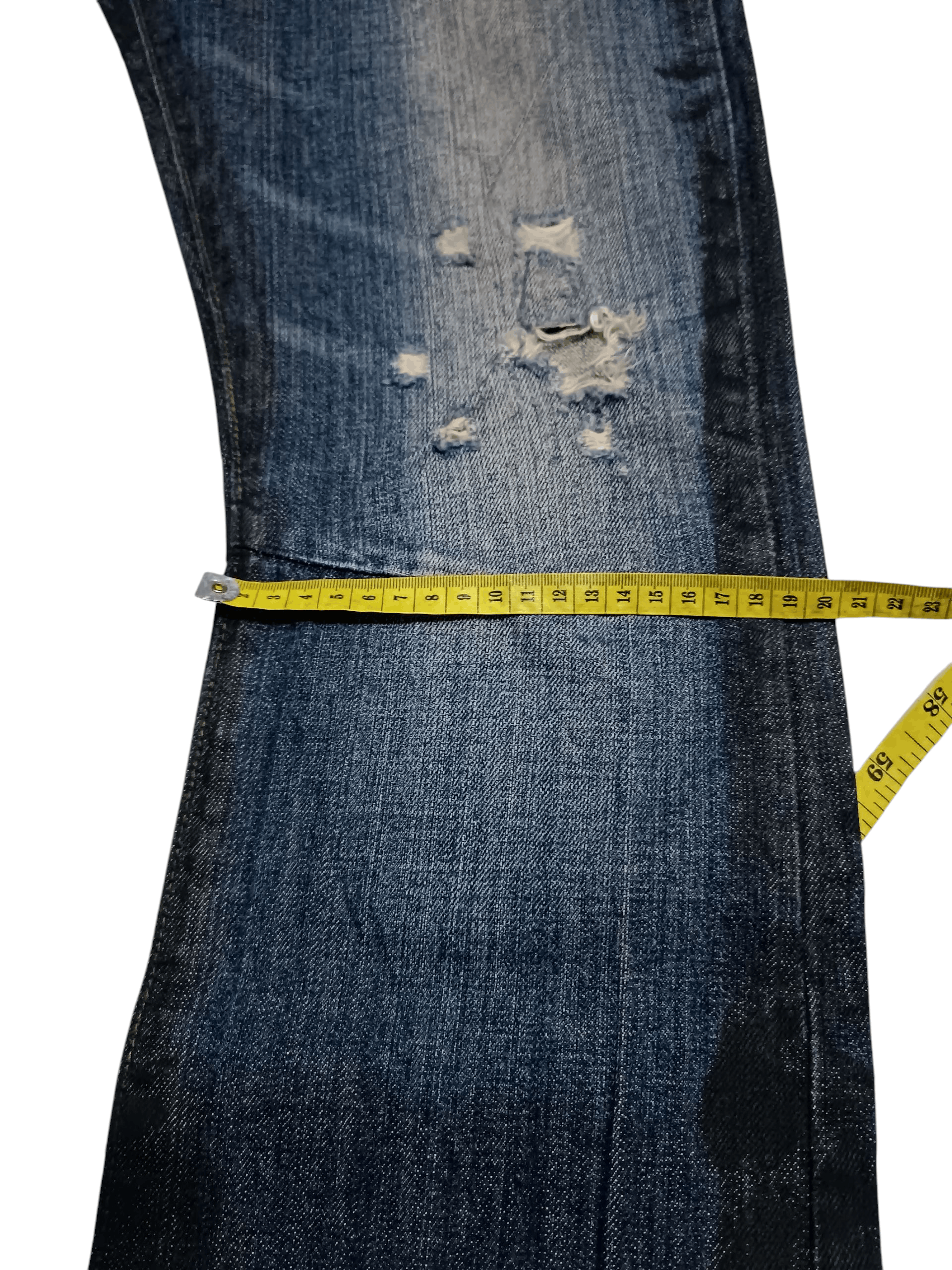 Prps Prps Noir Japanese Denim Distressed Thrashed Crop Fit Size US 28 / EU 44 - 9 Thumbnail