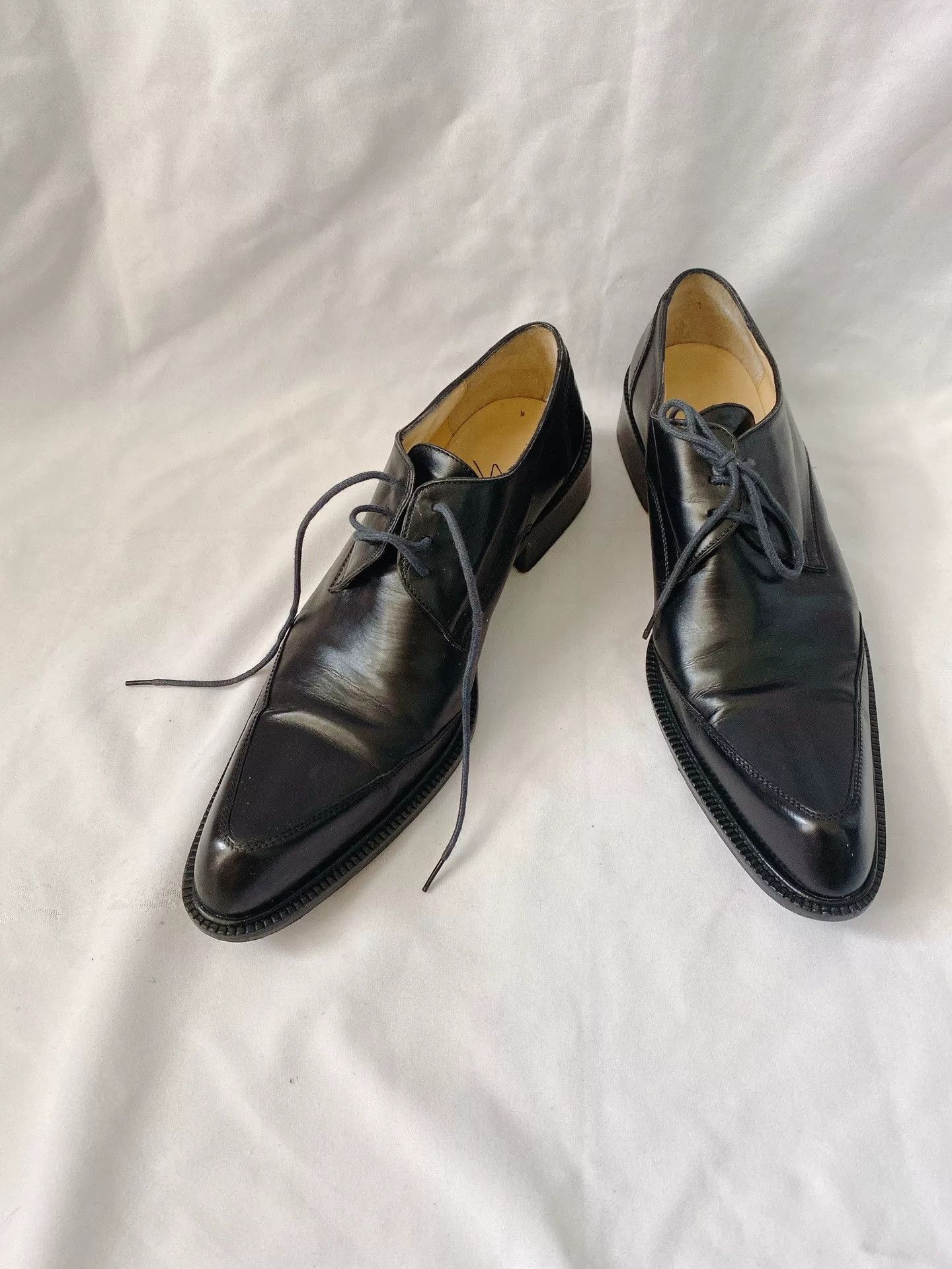 Yohji Yamamoto Yohji Yamamoto Pointed Toe Leather Shoes 38 Size US 7 / IT 37 - 1 Thumbnail