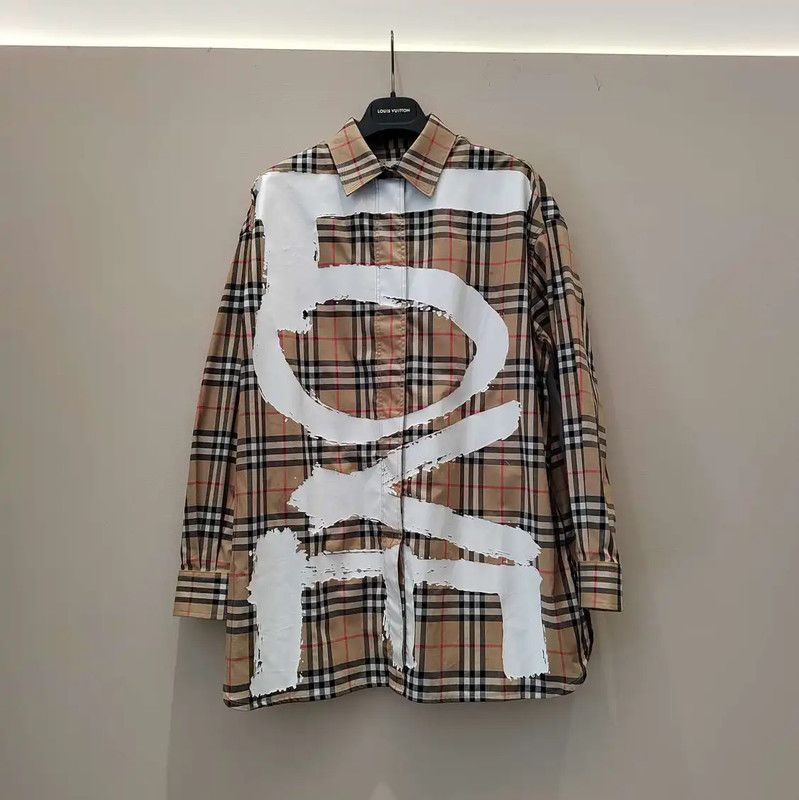 Burberry Burberry Multicolor Cotton Women's Shirt Size L / US 10 / IT 46 - 1 Thumbnail