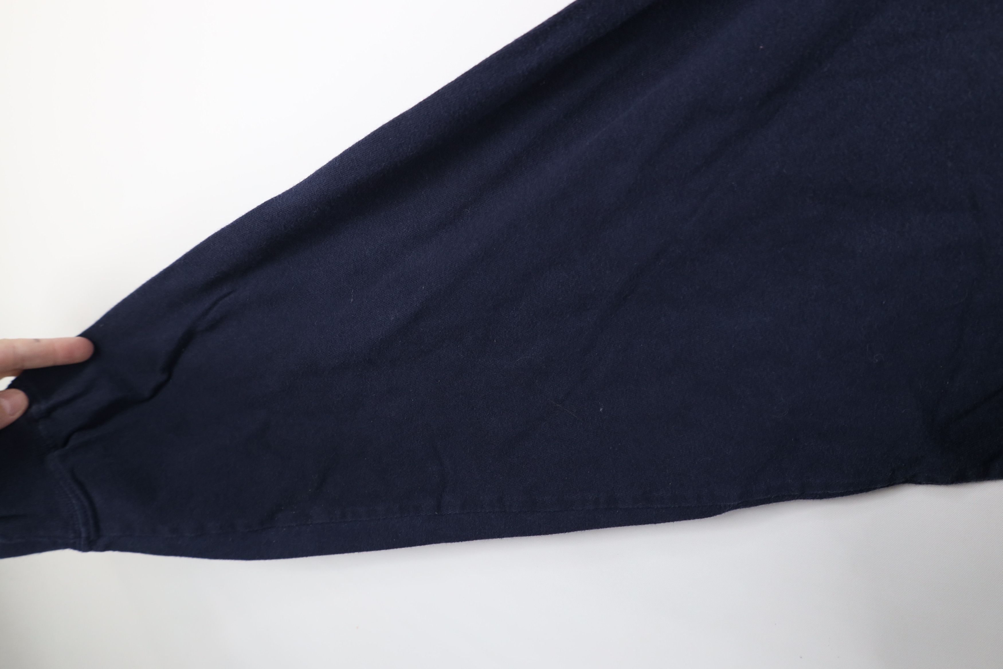 Vintage Vintage 90s Streetwear Heavy Long Sleeve T-Shirt Blue Cotton Size US XL / EU 56 / 4 - 6 Thumbnail