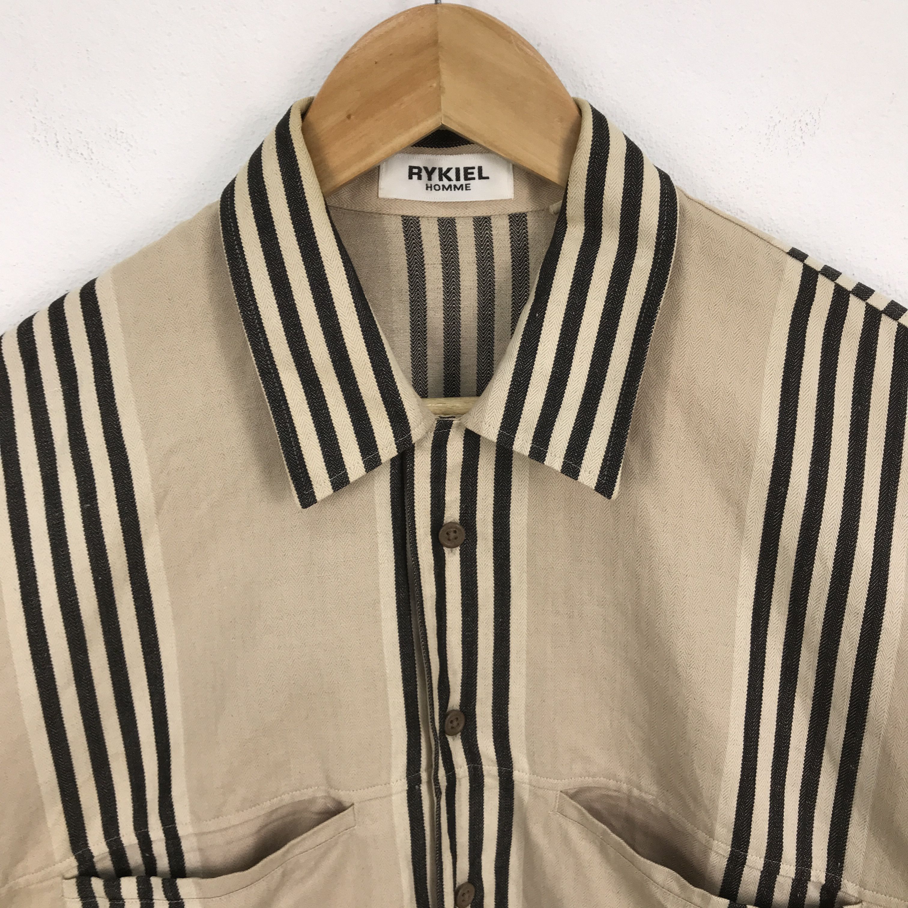 Japanese Brand × Sonia Rykiel Rykiel homme made in Japan Striped button up shirt Size US M / EU 48-50 / 2 - 3 Thumbnail