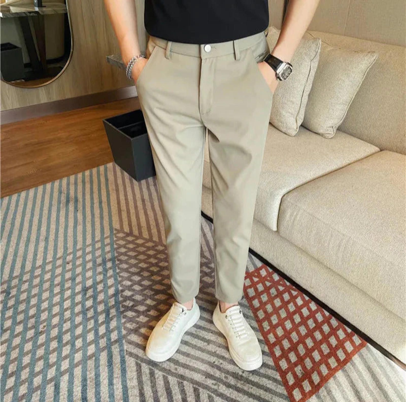 Vintage Ankle Length Slim Fit Trousers Size US 32 / EU 48 - 10 Thumbnail