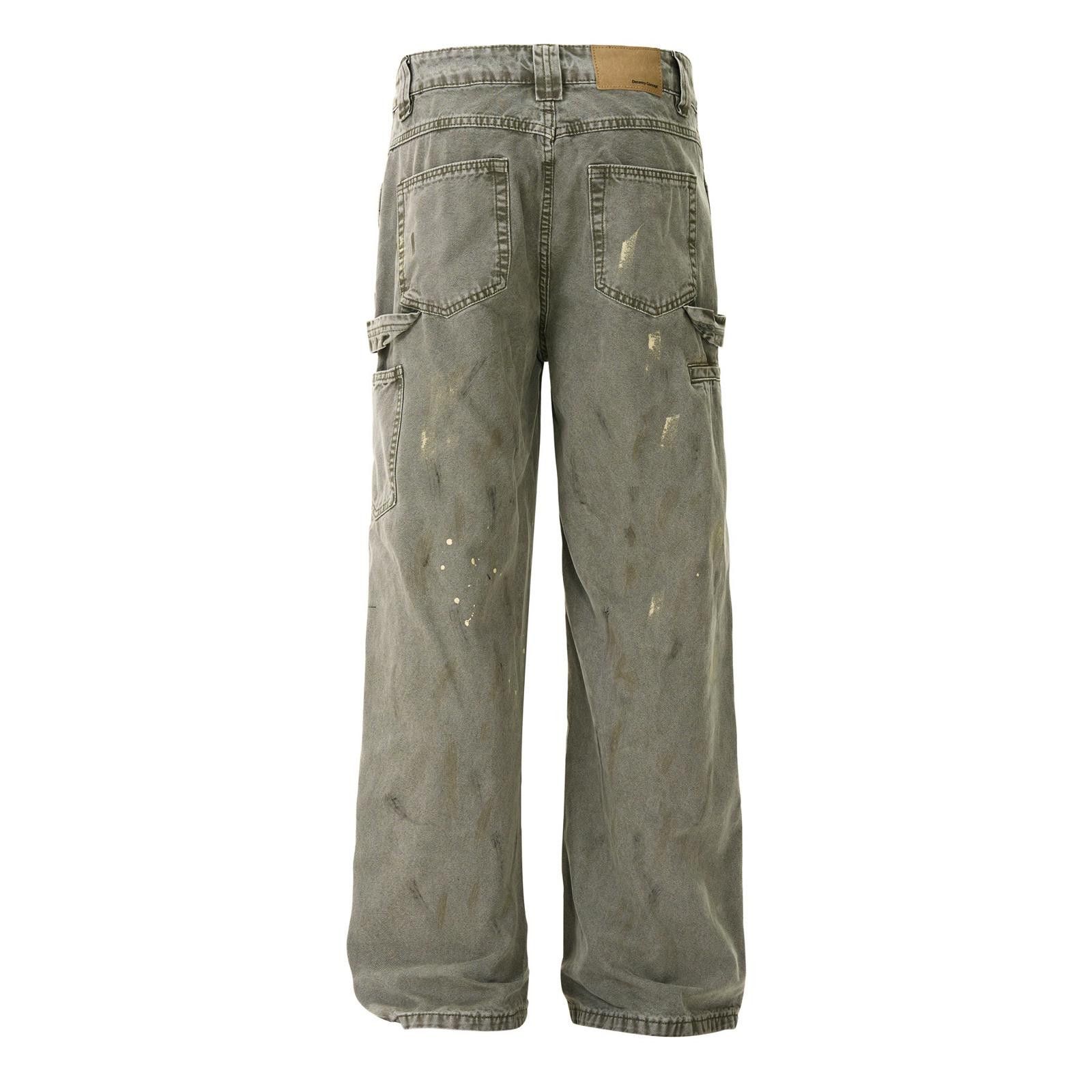 Vintage Paint Splatter Baggy Denim Jeans Size US 32 / EU 48 - 5 Thumbnail