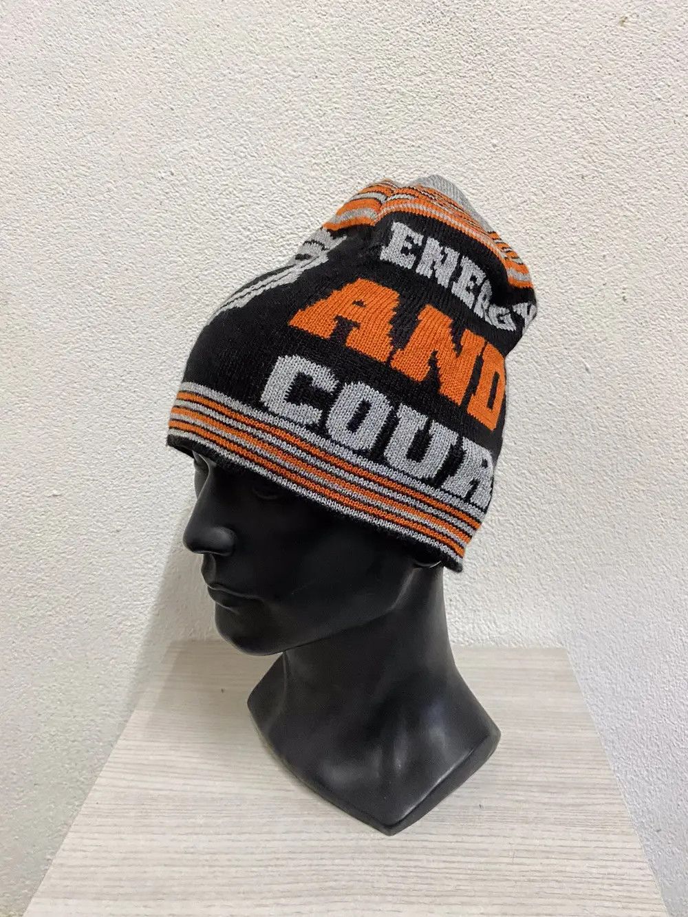 Japanese Brand × Vintage Japanese Brand Overprint Beanie Hat Size ONE SIZE - 3 Thumbnail