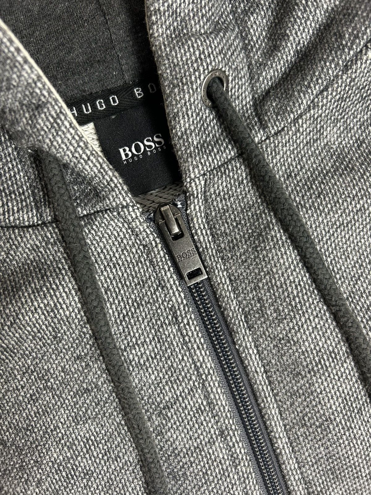 Designer × Hugo Boss Hugo Boss Grey Hooded Full Zip Hoodie Size XL Size US XL / EU 56 / 4 - 6 Thumbnail