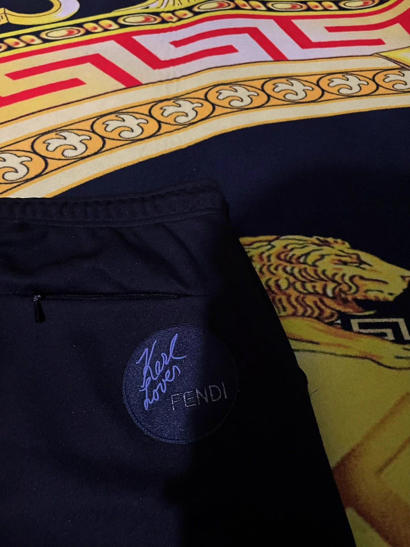 Fendi FENDI Signature Karl Lagerfeld Embroidery Sweatpants Size US 34 / EU 50 - 6 Thumbnail